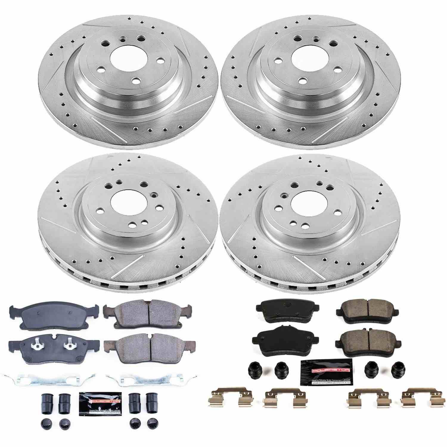 Power Stop 2016 Mercedes-Benz GLE300d Front & Rear Z23 Evolution Sport Brake Kit