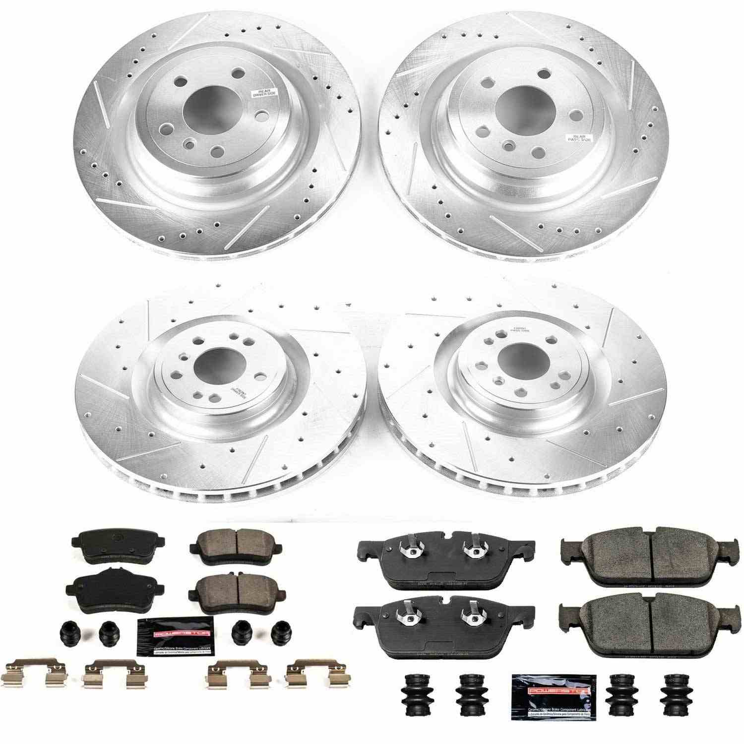 Power Stop 2016 Mercedes-Benz GLE450 AMG Front & Rear Z23 Evolution Brake Kit