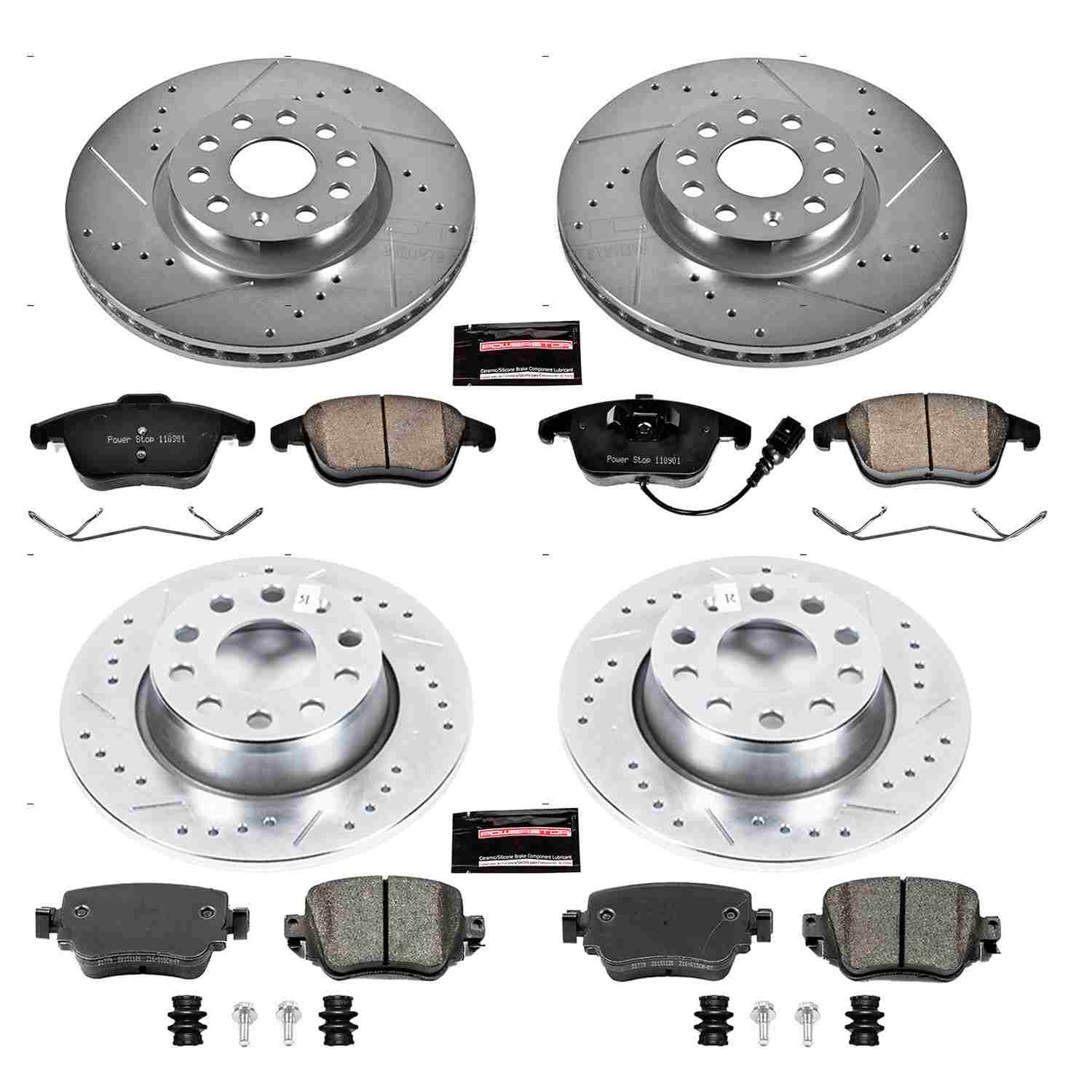 Power Stop 15-18 Volkswagen Passat Front & Rear Z23 Evolution Sport Brake Kit