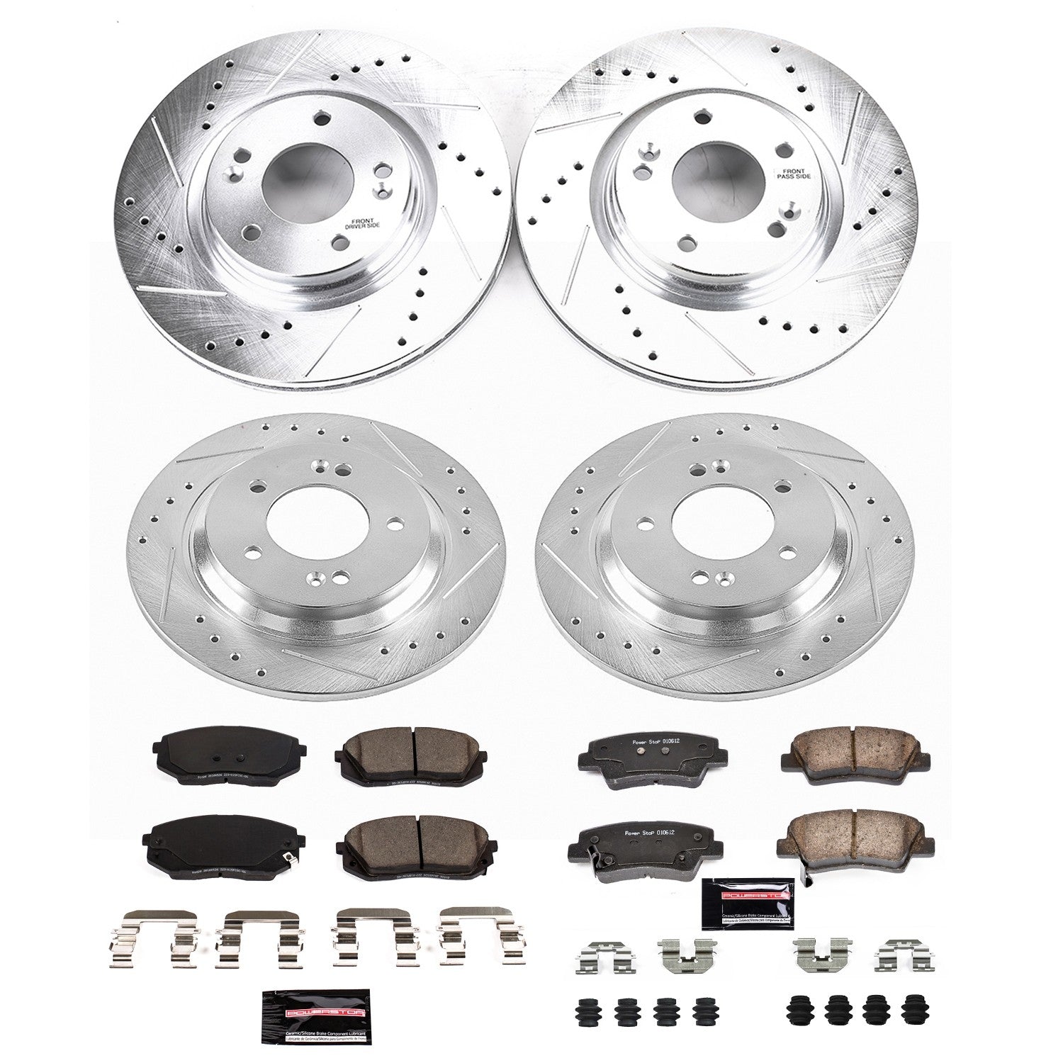 Power Stop 17-19 Hyundai Sonata Front & Rear Z23 Evolution Sport Brake Kit