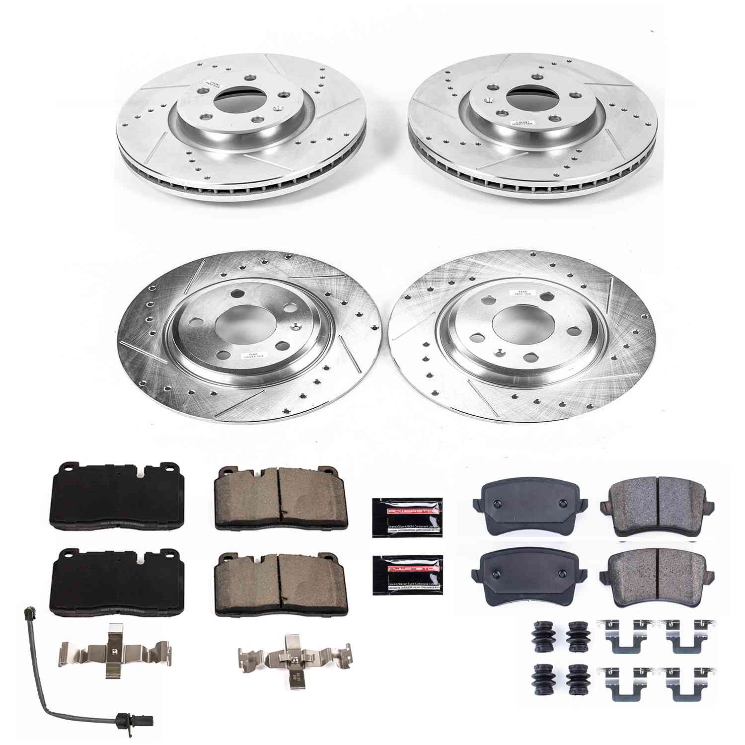 Power Stop 14-17 Audi Q5 Front & Rear Z23 Evolution Sport Brake Kit