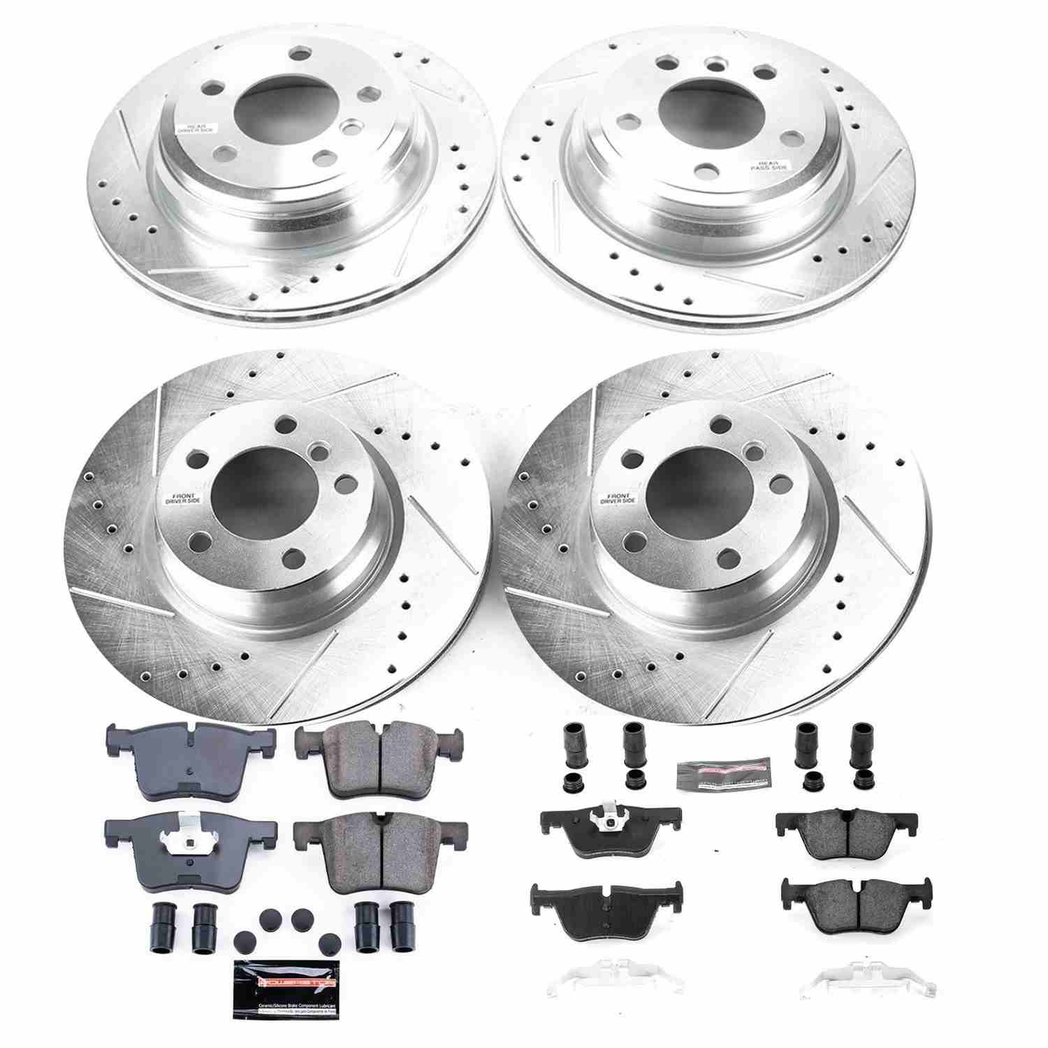 Power Stop 13-14 BMW 328i xDrive Front & Rear Z23 Evolution Sport Brake Kit