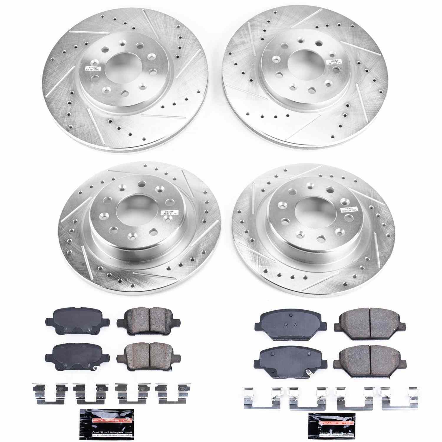 Power Stop 17-19 Buick LaCrosse Front & Rear Z23 Evolution Sport Brake Kit