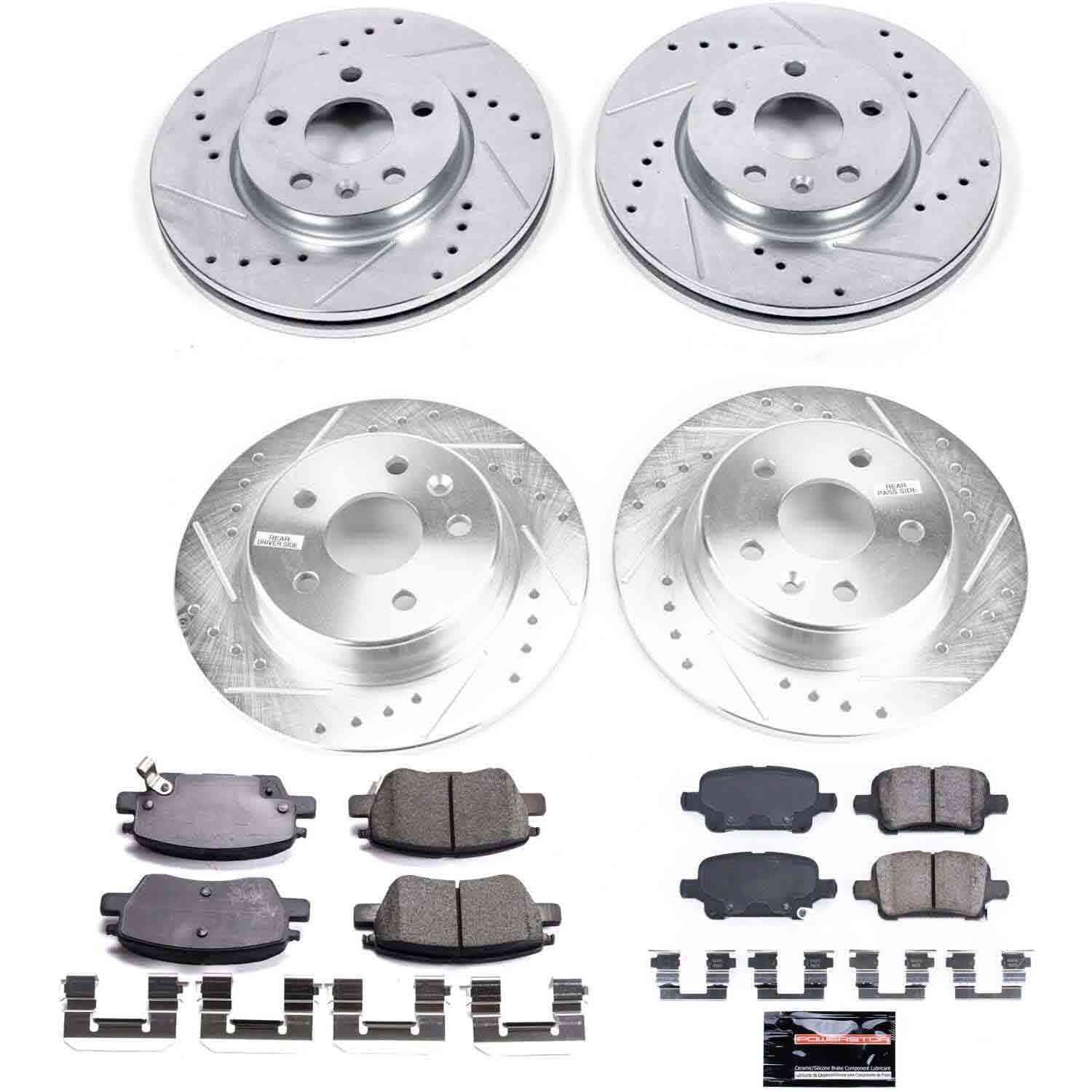 Power Stop 17-18 Chevrolet Bolt EV Front & Rear Z23 Evolution Sport Brake Kit