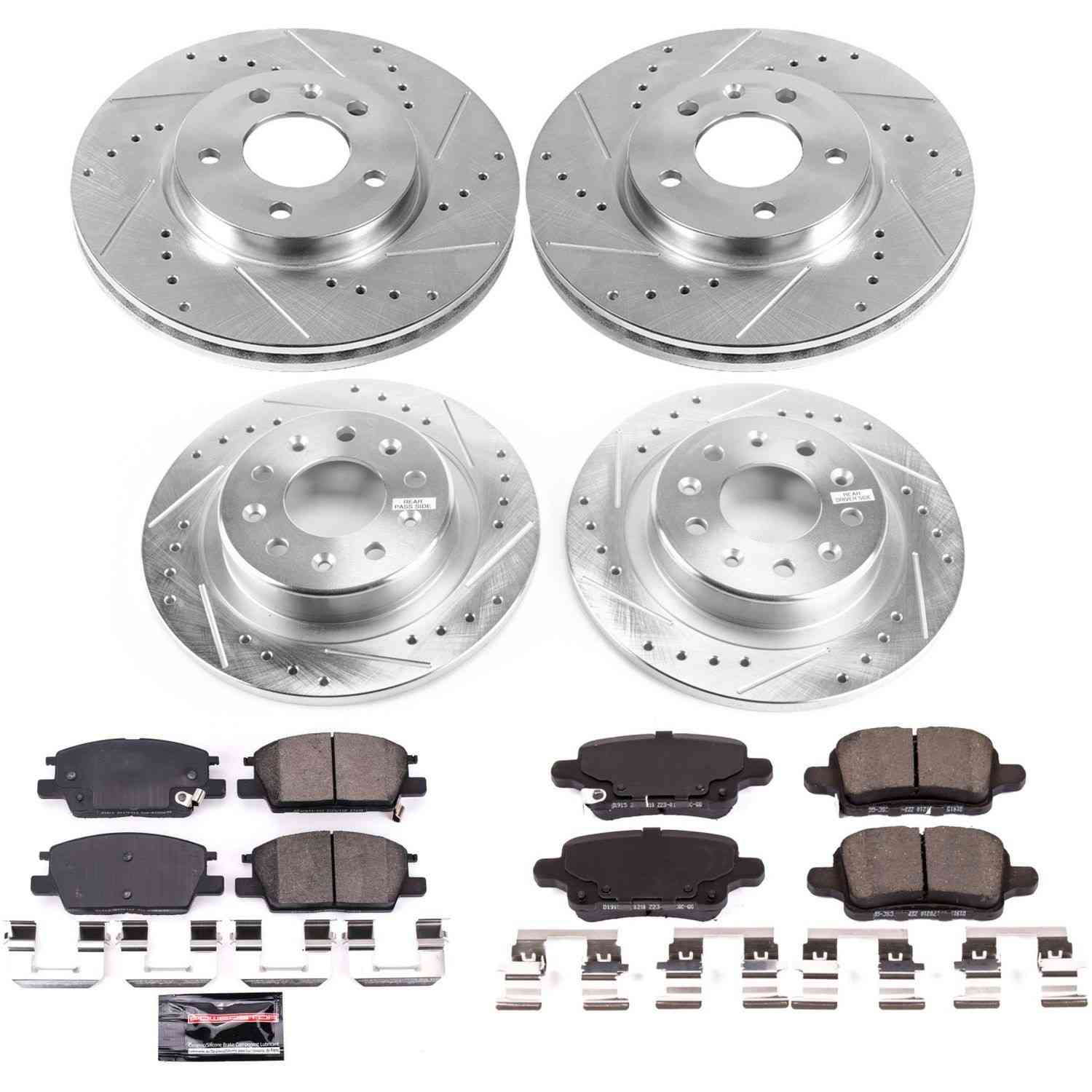 Power Stop 2018 Chevrolet Equinox Front & Rear Z23 Evolution Sport Brake Kit