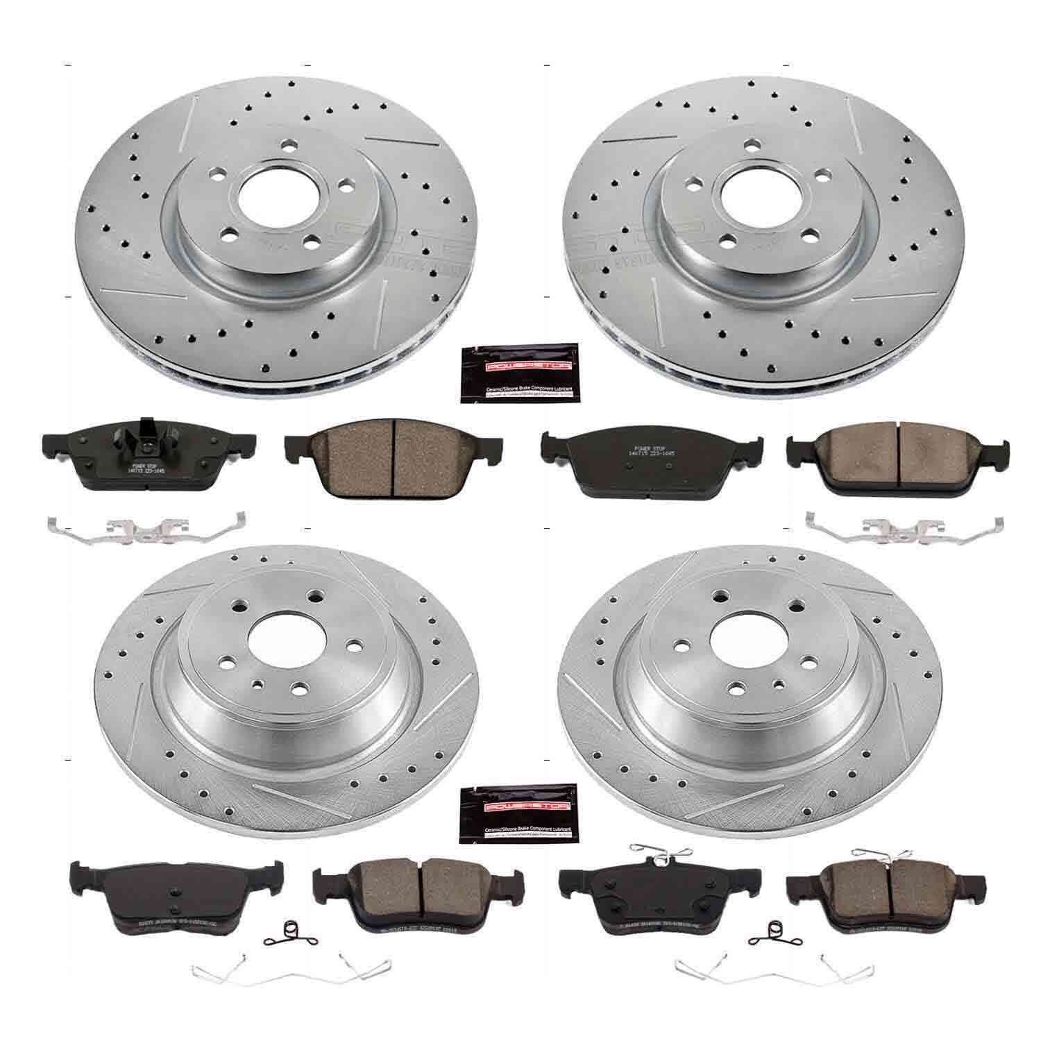 Power Stop 17-19 Ford Escape Front & Rear Z23 Evolution Sport Brake Kit