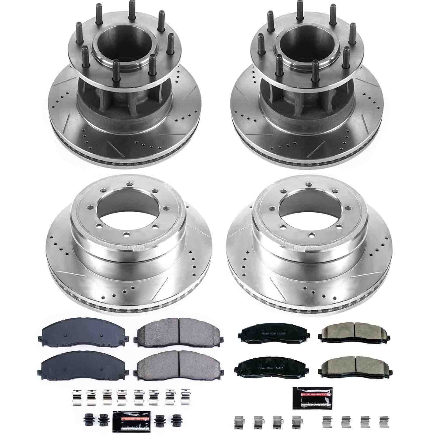Power Stop 17-22 Ford F-350 Super Duty Front & Rear Z23 Evolution Brake Kit