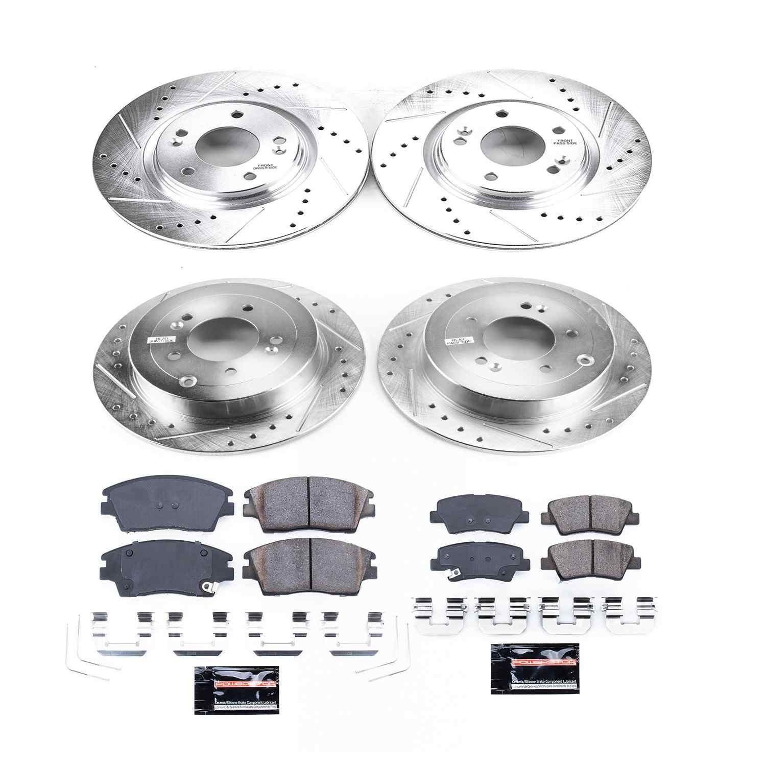 Power Stop 16-18 Hyundai Tucson Front & Rear Z23 Evolution Sport Brake Kit