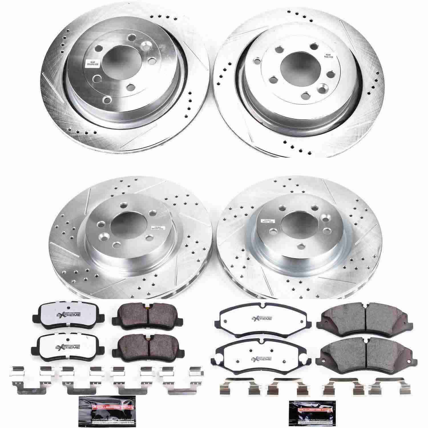 Power Stop 11-16 Land Rover LR4 Front & Rear Z36 Truck & Tow Brake Kit