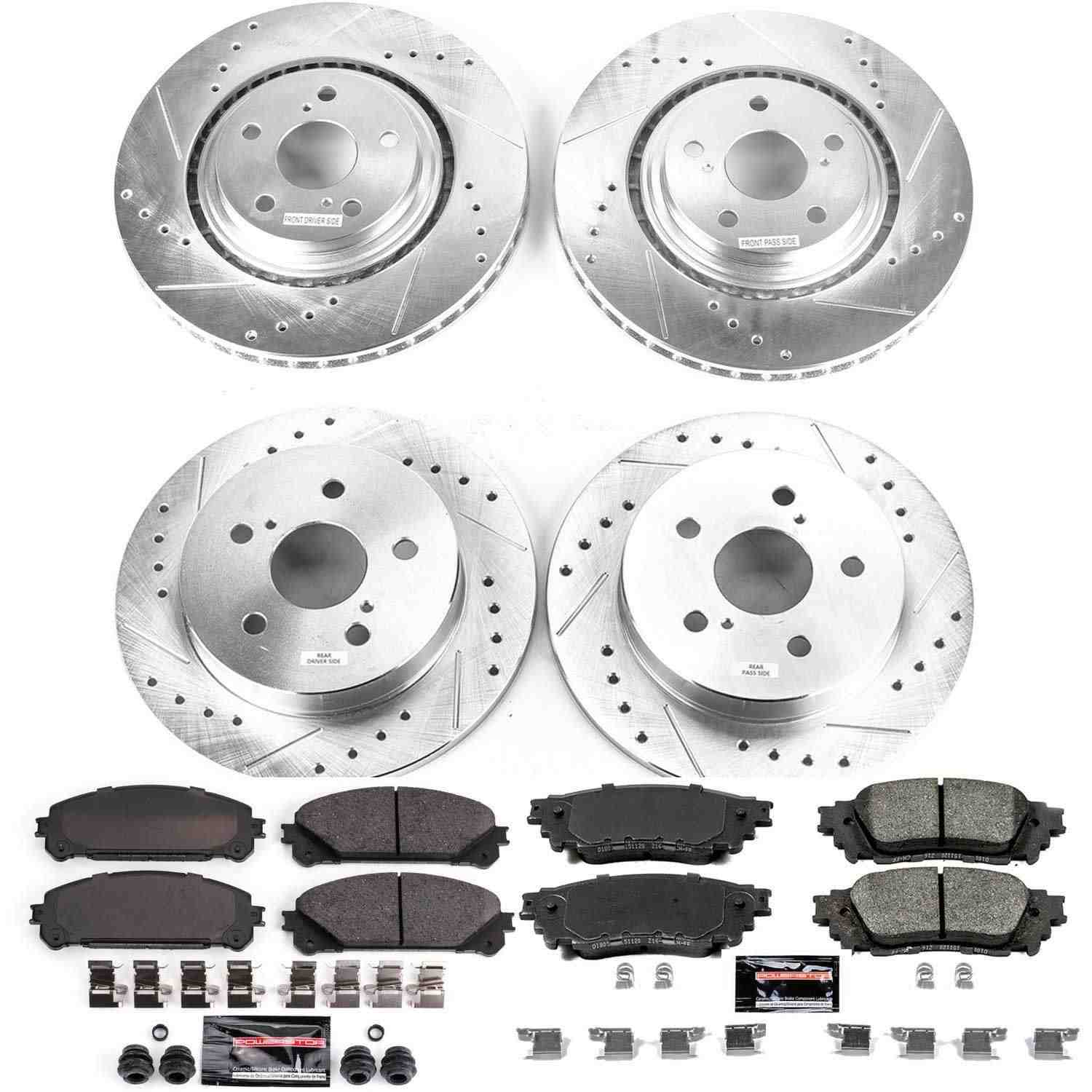 Power Stop 15-17 Lexus NX200t Front & Rear Z23 Evolution Sport Brake Kit