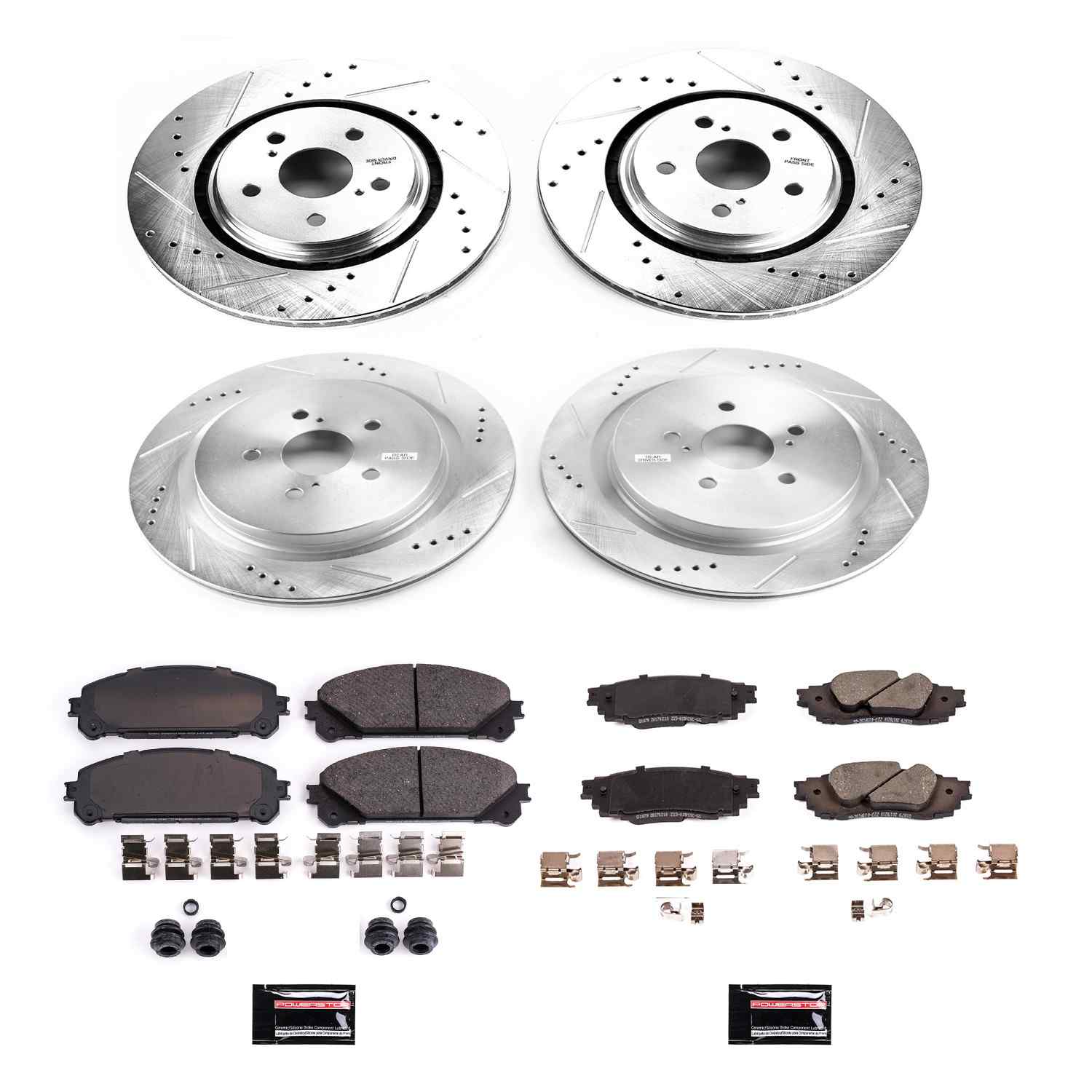 Power Stop 16-18 Lexus RX350 Front & Rear Z23 Evolution Sport Brake Kit