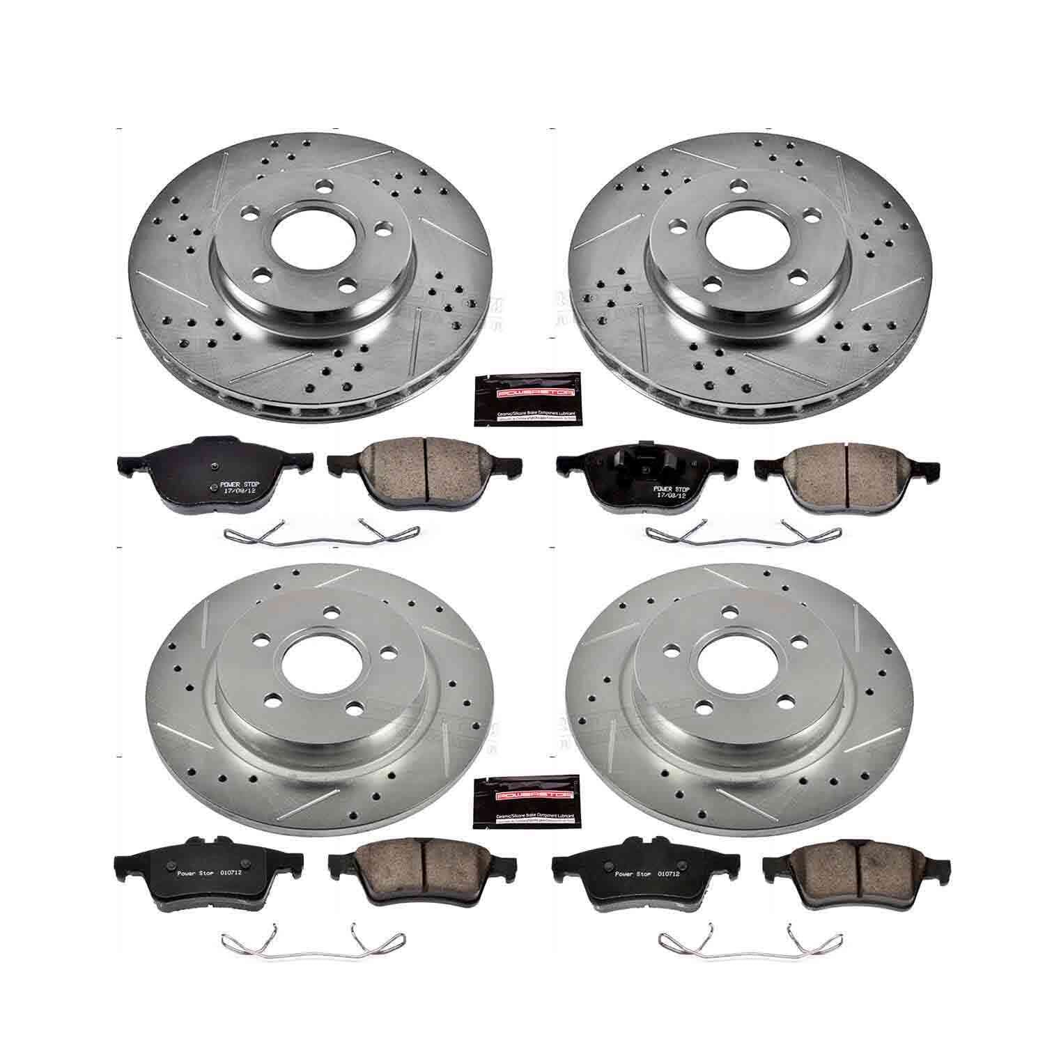 Power Stop 12-13 Volvo C30 Front & Rear Z23 Evolution Sport Brake Kit