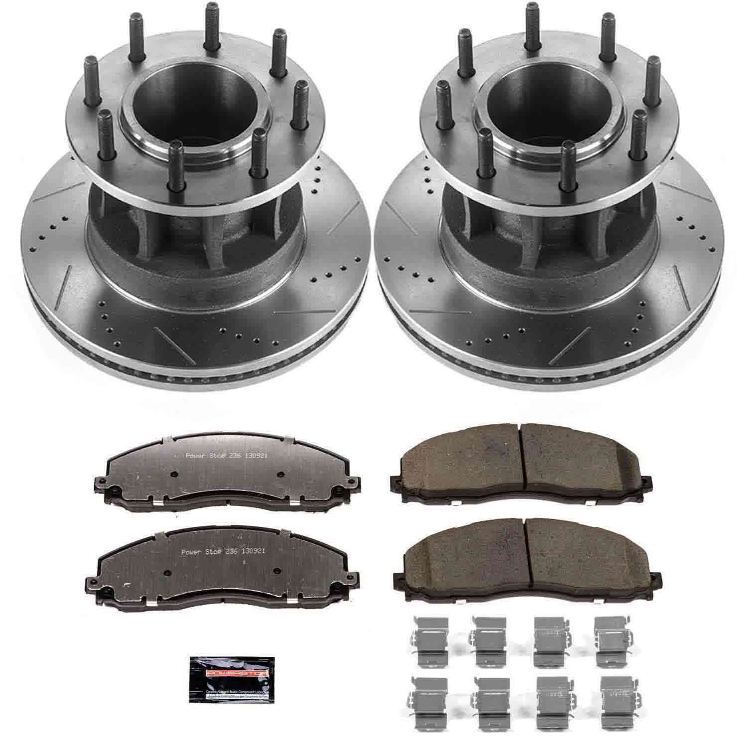 Power Stop 17-22 Ford F-350 Super Duty Front Z36 Truck & Tow Brake Kit