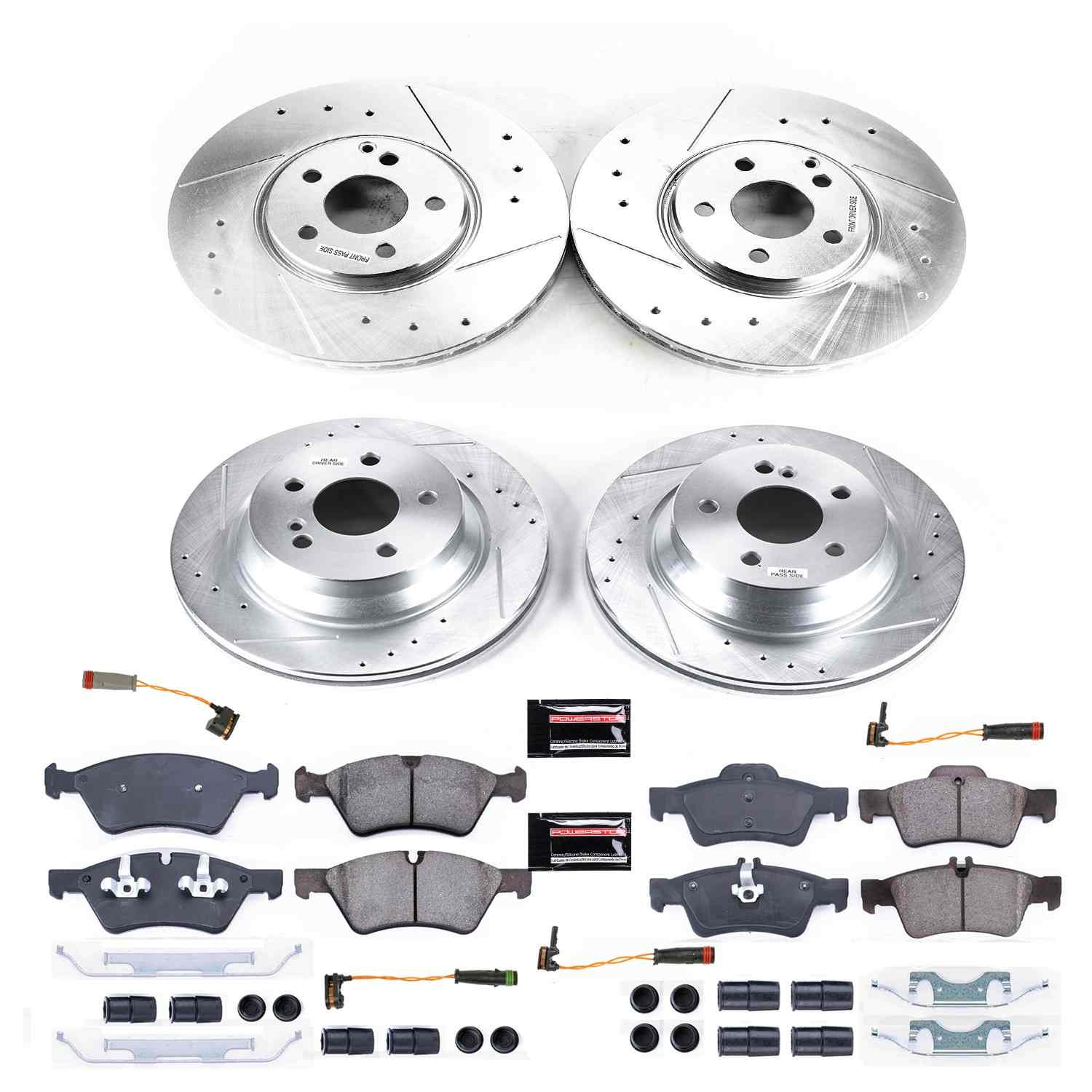 Power Stop 2006 Mercedes-Benz E500 Front & Rear Z23 Evolution Sport Brake Kit