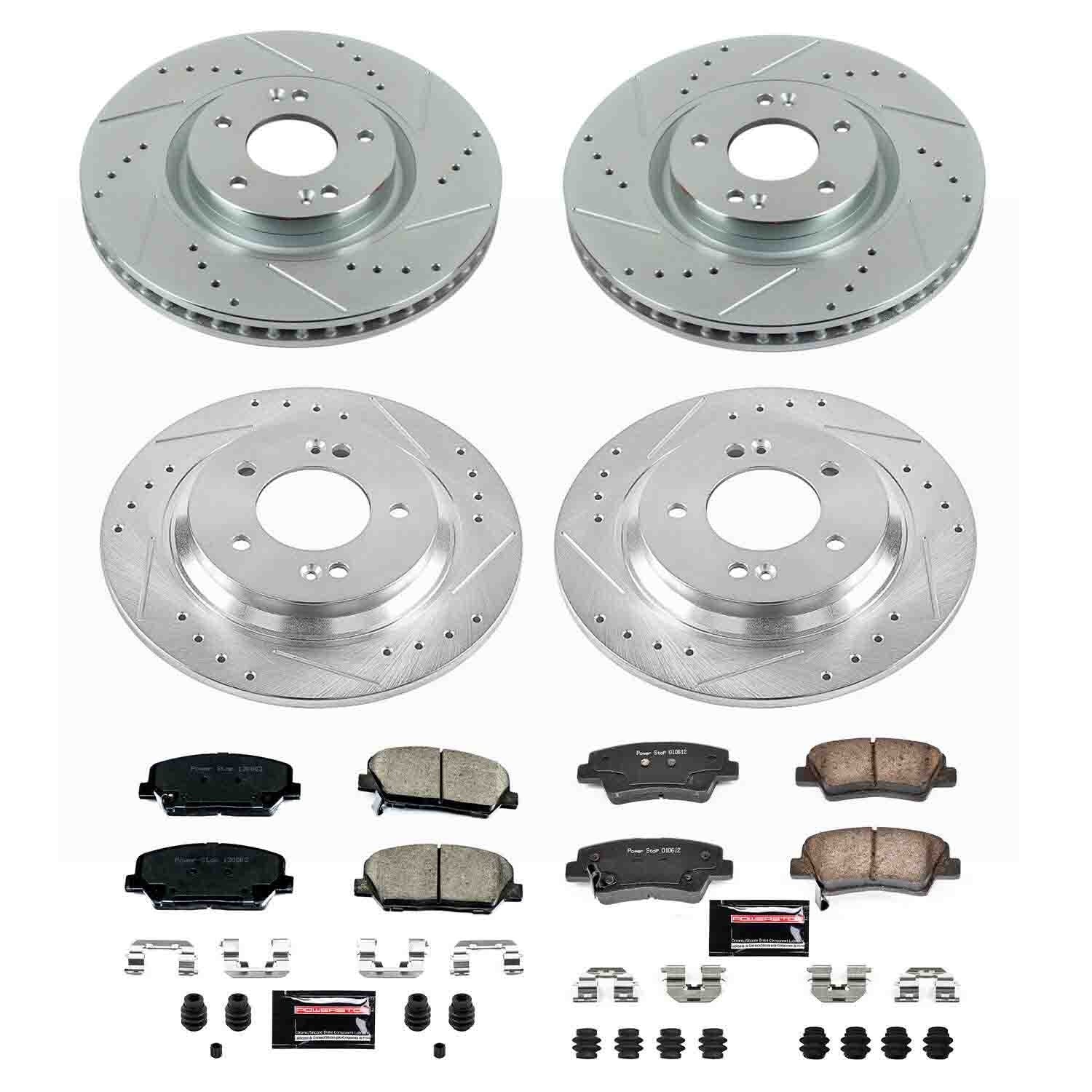 Power Stop 13-15 Kia Optima Front & Rear Z23 Evolution Sport Brake Kit
