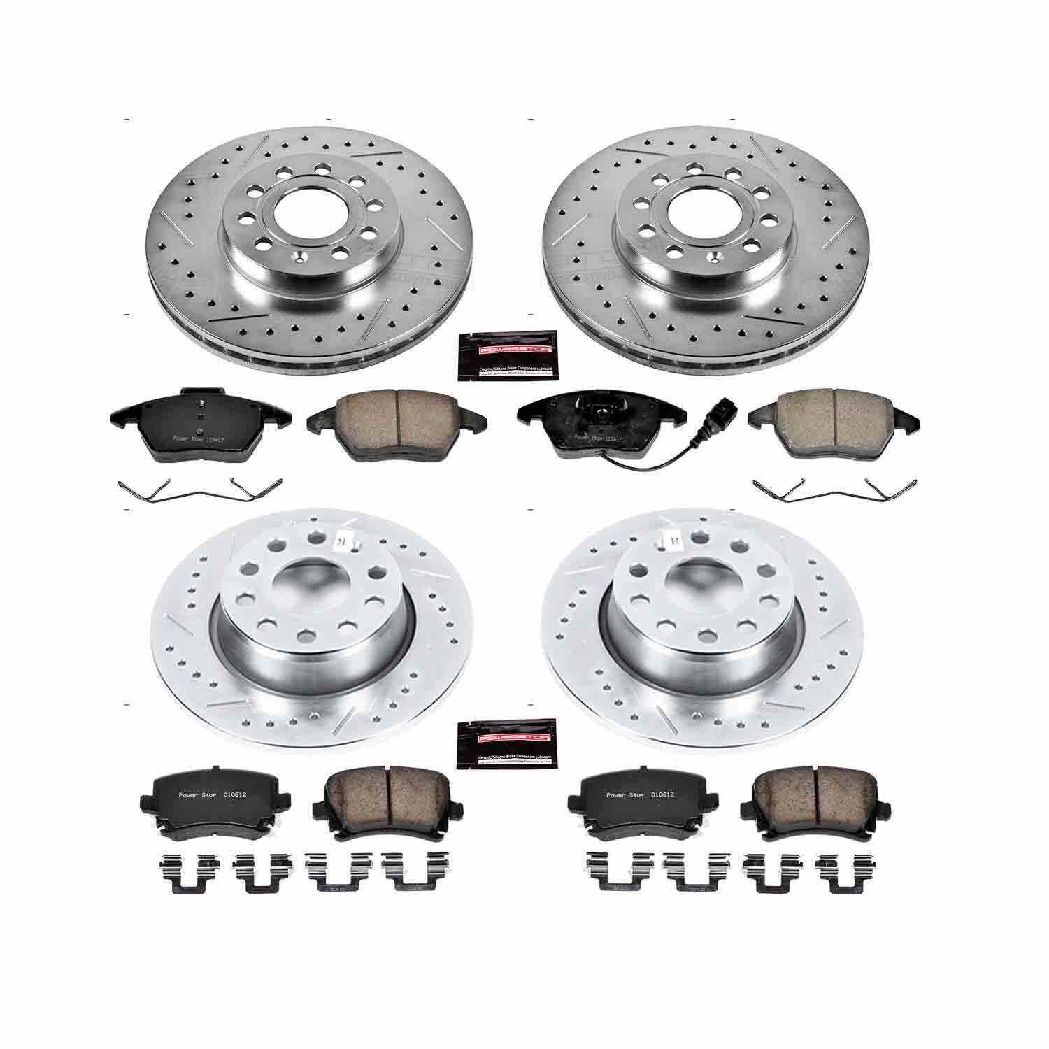 Power Stop 2010 Volkswagen Golf Front & Rear Z23 Evolution Sport Brake Kit