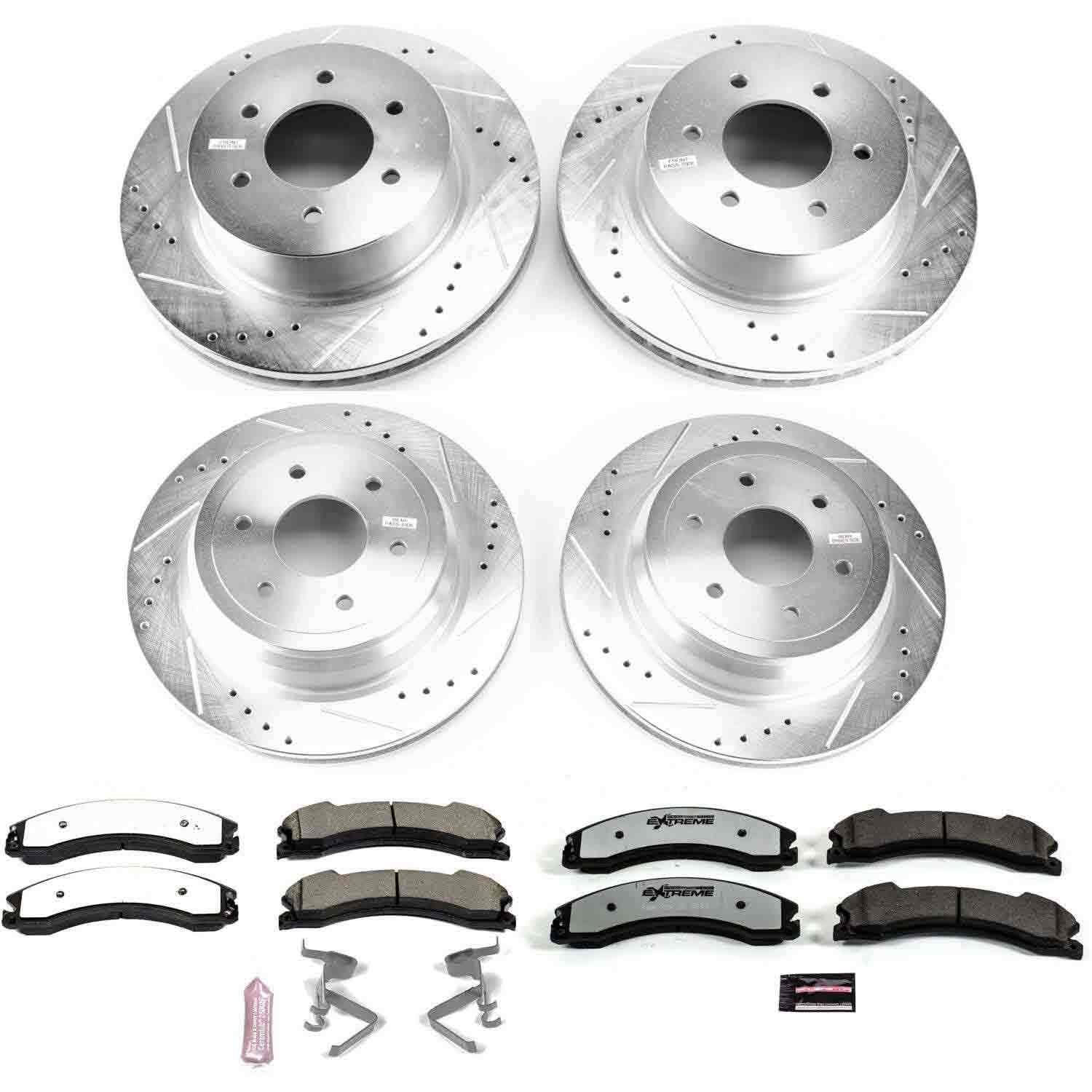 Power Stop 16-22 Nissan Titan XD Front and Rear Z36 Truck & Tow Brake Kit