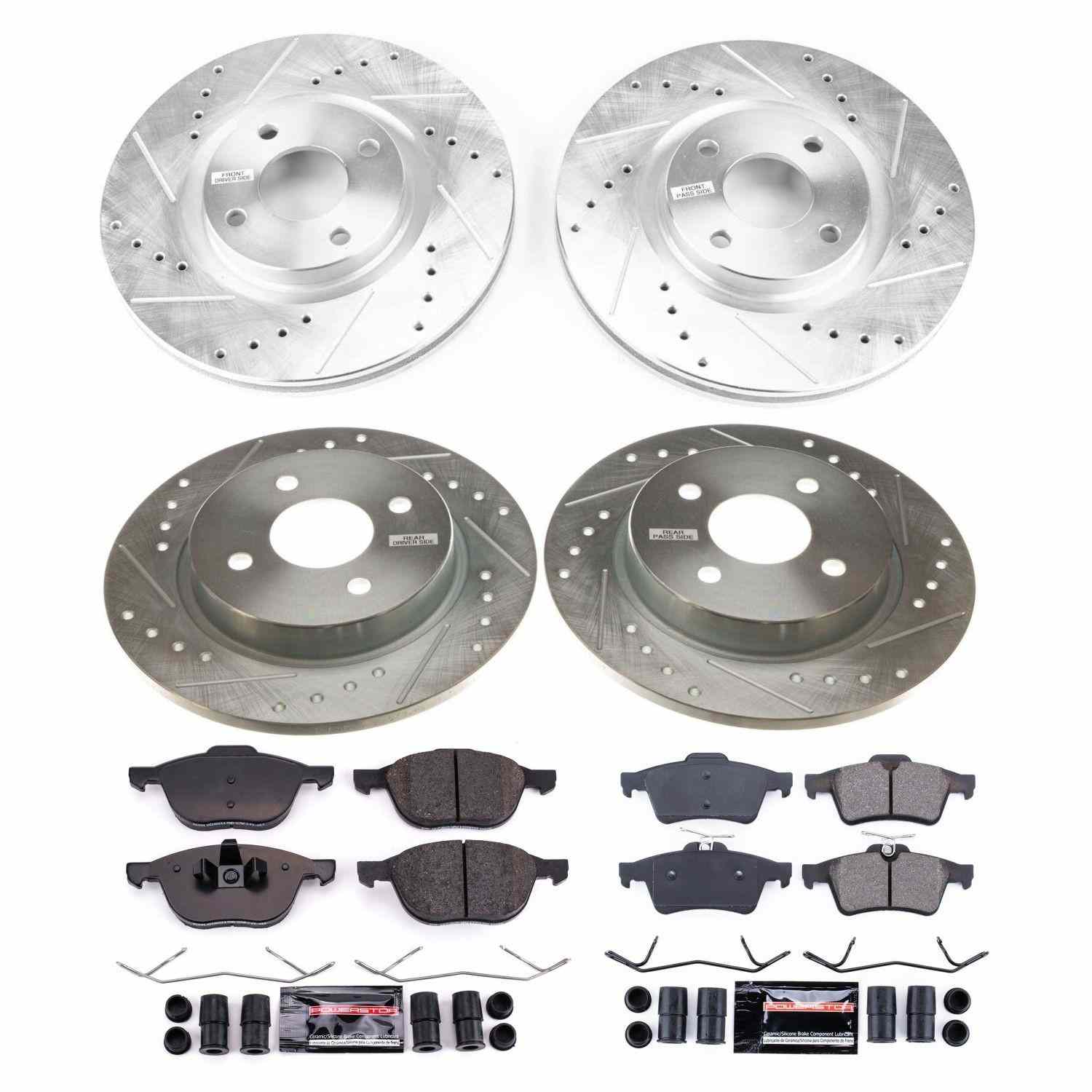 Power Stop 2018 Ford EcoSport Front & Rear Z23 Evolution Sport Brake Kit