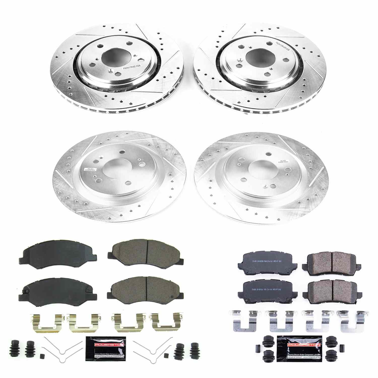 Power Stop 18-19 Honda Odyssey Front & Rear Z23 Evolution Sport Brake Kit