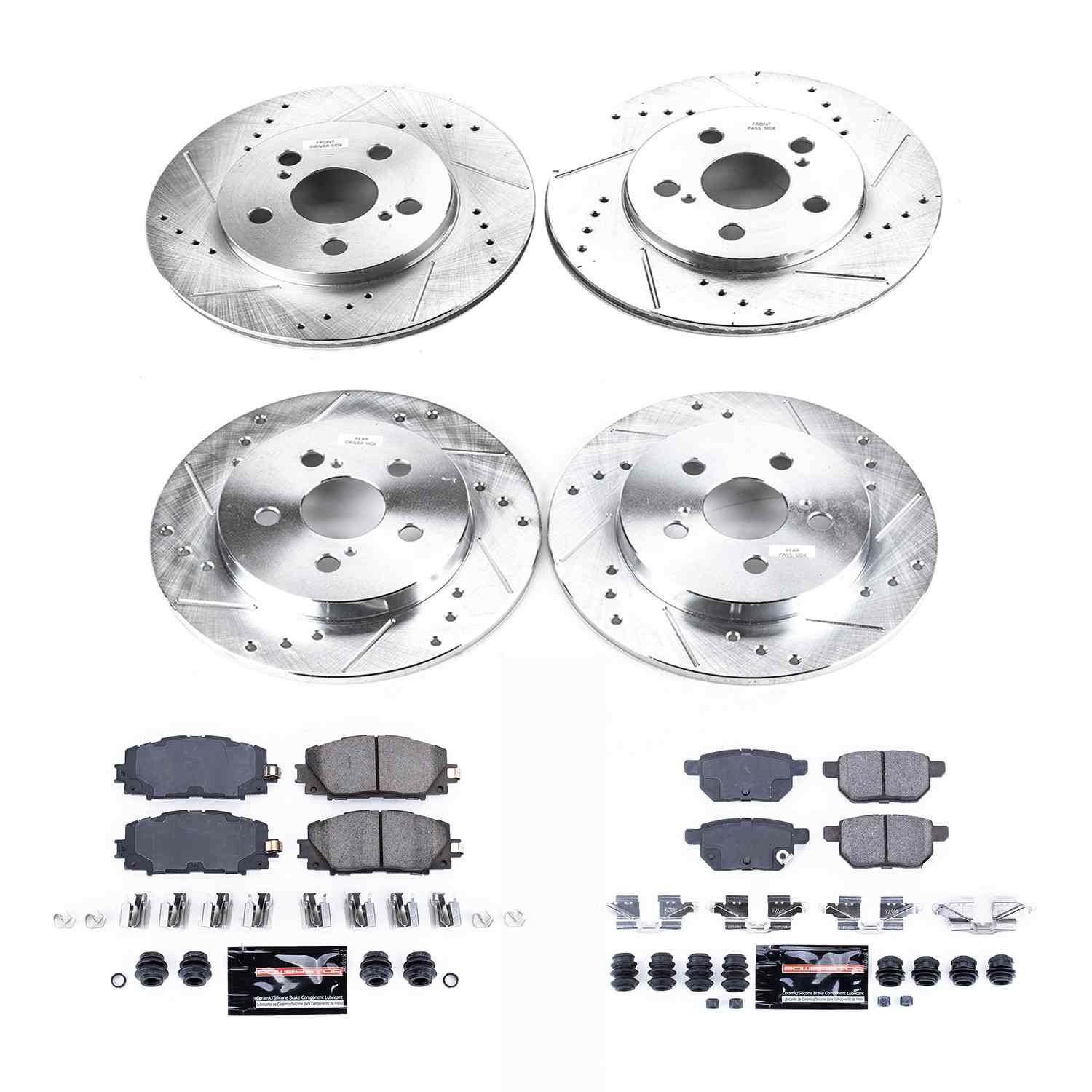 Power Stop 2018 Toyota Prius Prime Front & Rear Z23 Evolution Sport Brake Kit