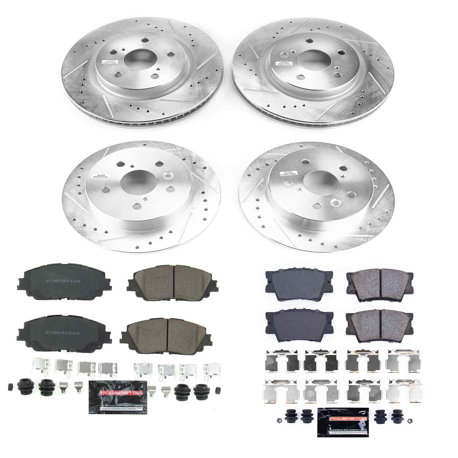 Power Stop 18-19 Toyota Camry Front & Rear Z23 Evolution Sport Brake Kit