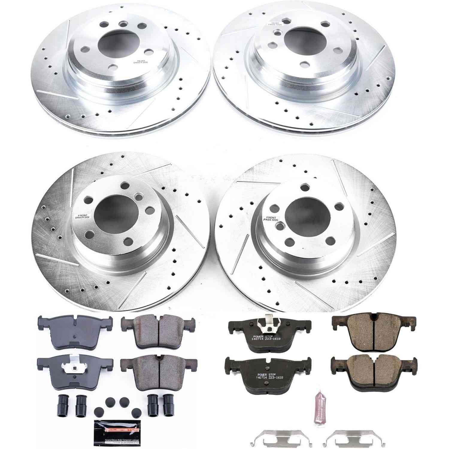 Power Stop 2015 BMW 328i xDrive Front & Rear Z23 Evolution Sport Brake Kit