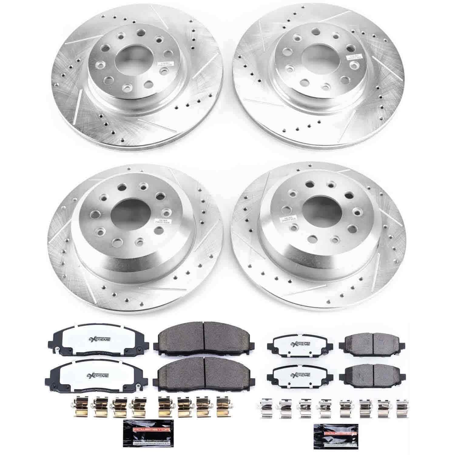 Power Stop 18-19 Jeep Wrangler Front & Rear Z36 Truck & Tow Brake Kit