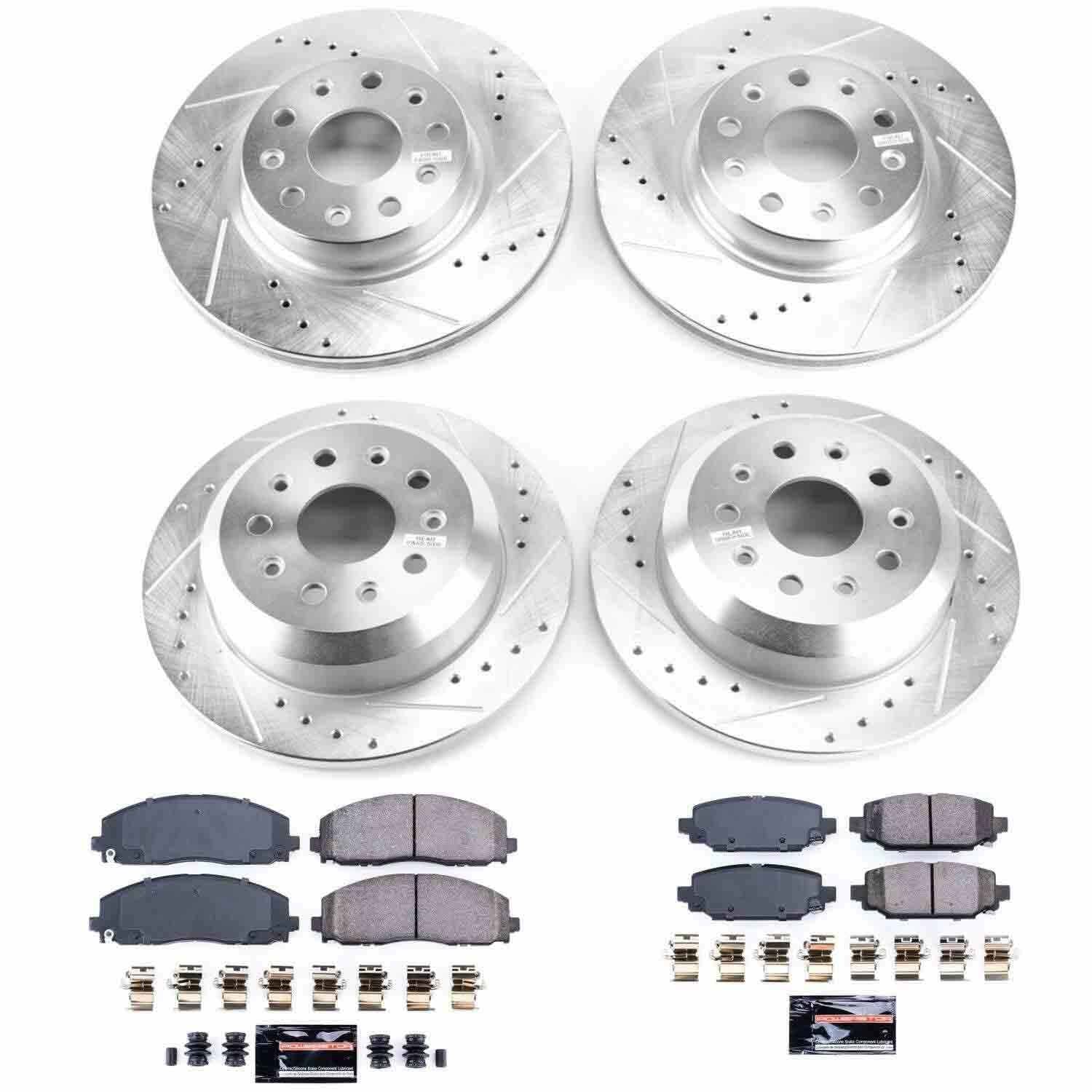 Power Stop 18-19 Jeep Wrangler Front & Rear Z23 Evolution Sport Brake Kit