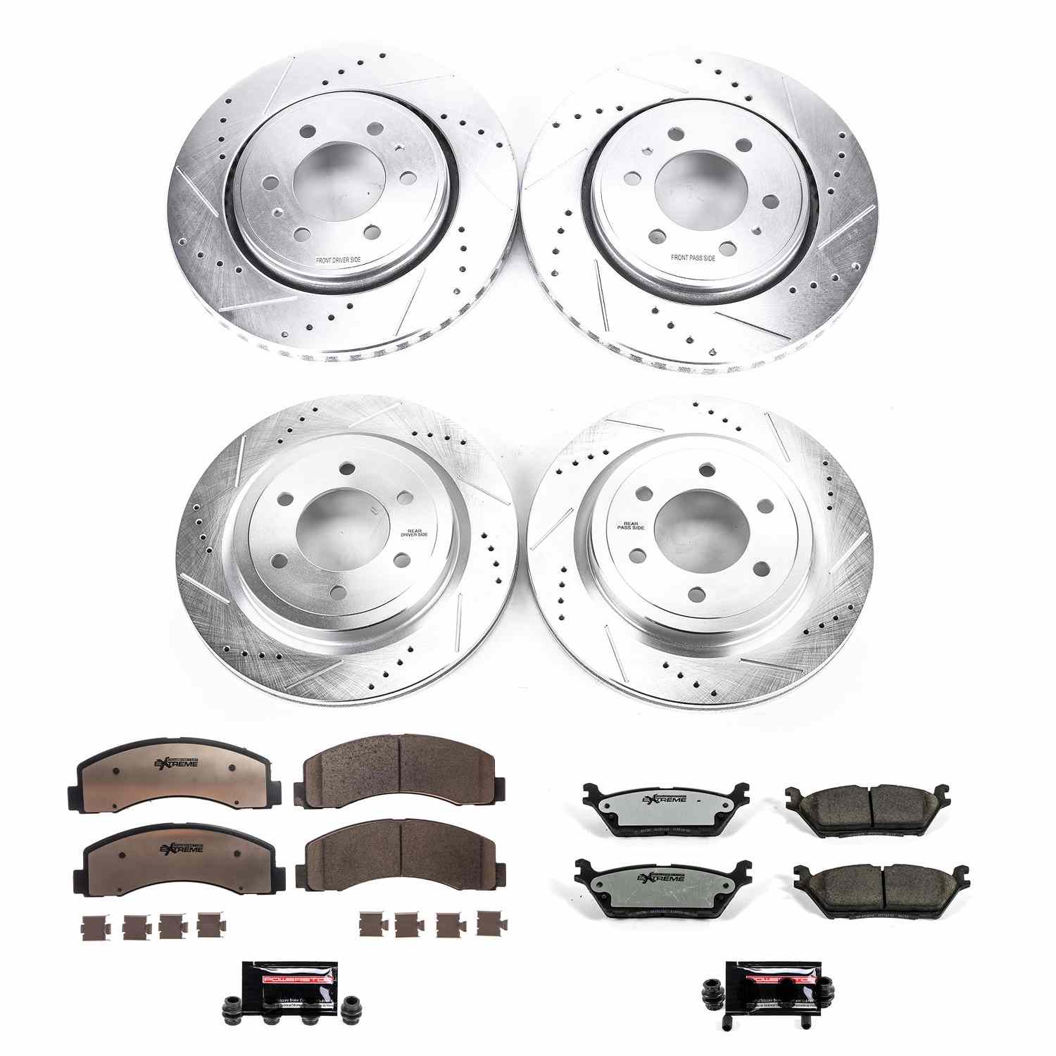Power Stop 2018 Ford Expedition Front & Rear Z36 Truck & Tow Brake Kit