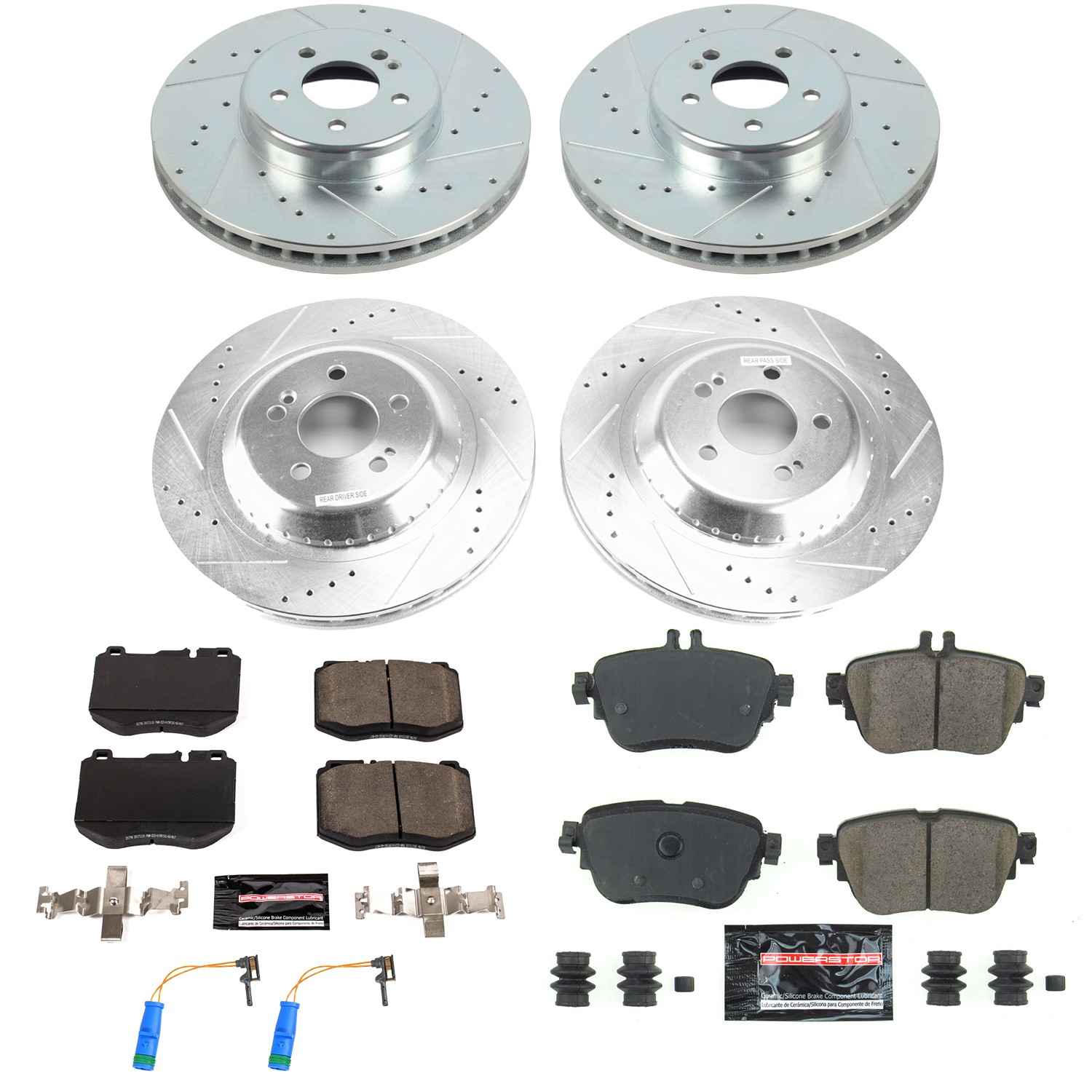Power Stop 2017 Mercedes-Benz E300 Front & Rear Z23 Evolution Sport Brake Kit