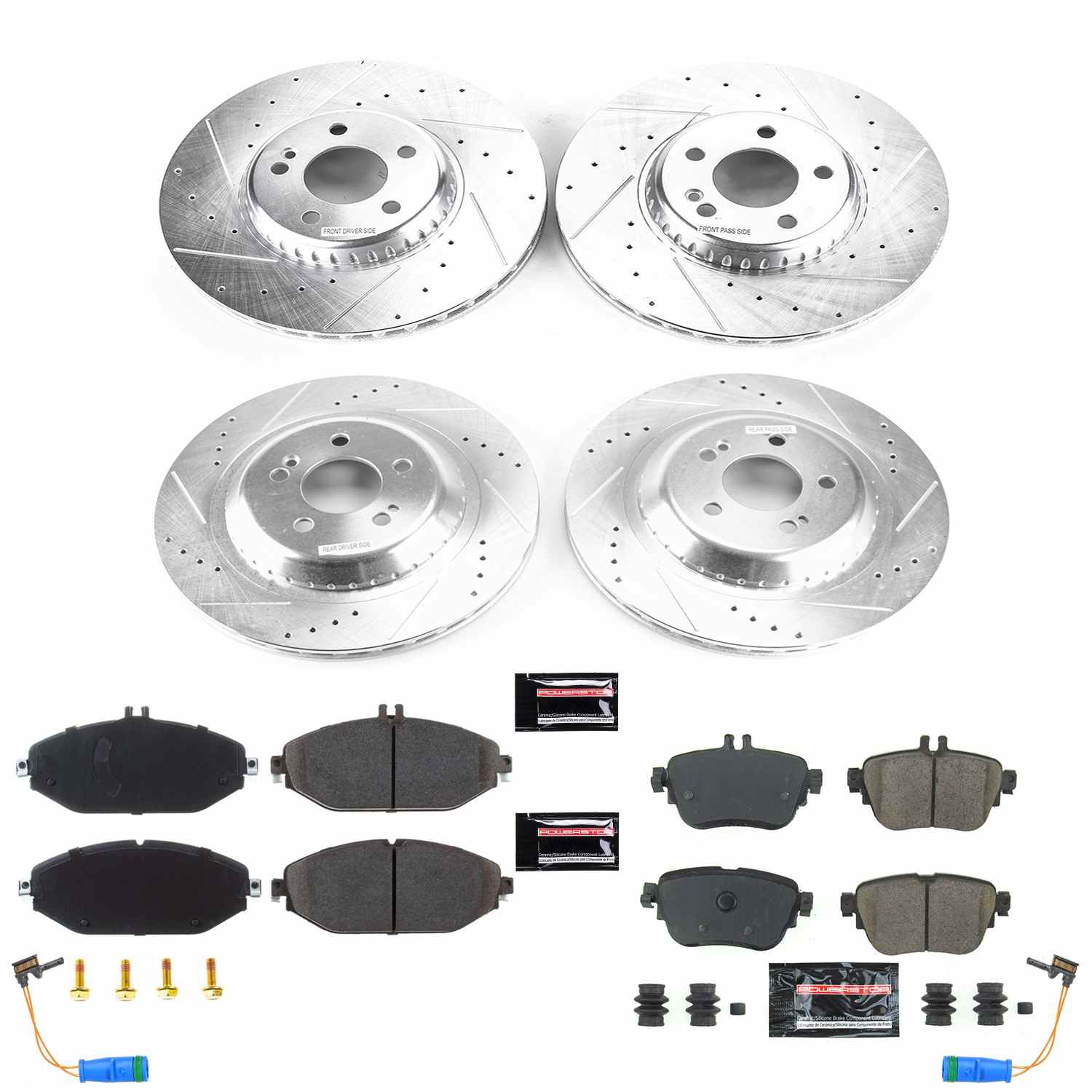 Power Stop 2018 Mercedes-Benz E300 Front & Rear Z23 Evolution Sport Brake Kit