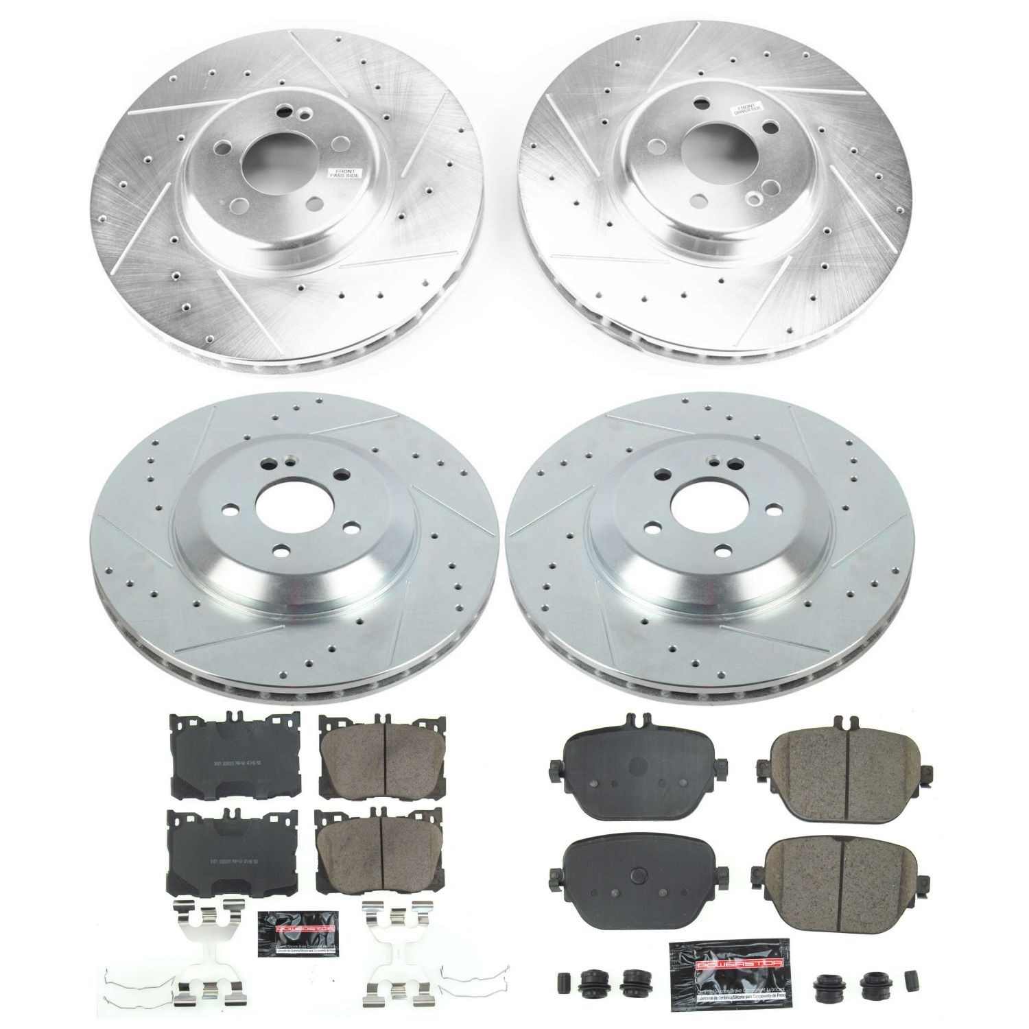 Power Stop 17-18 Mercedes-Benz E43 AMG Front & Rear Z23 Evolution Sport Brake Kit