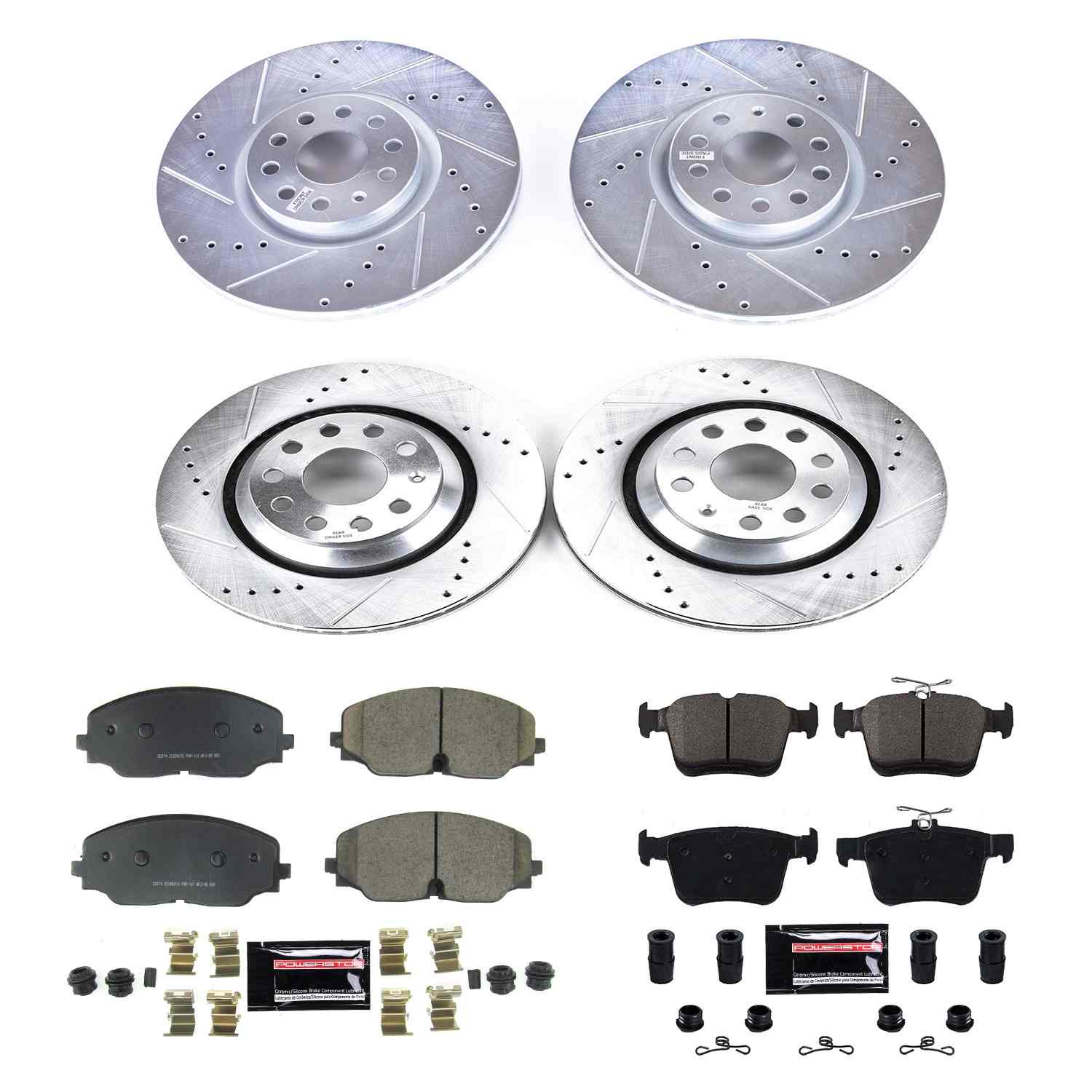 Power Stop 2018 Volkswagen Atlas Front & Rear Z23 Evolution Sport Brake Kit