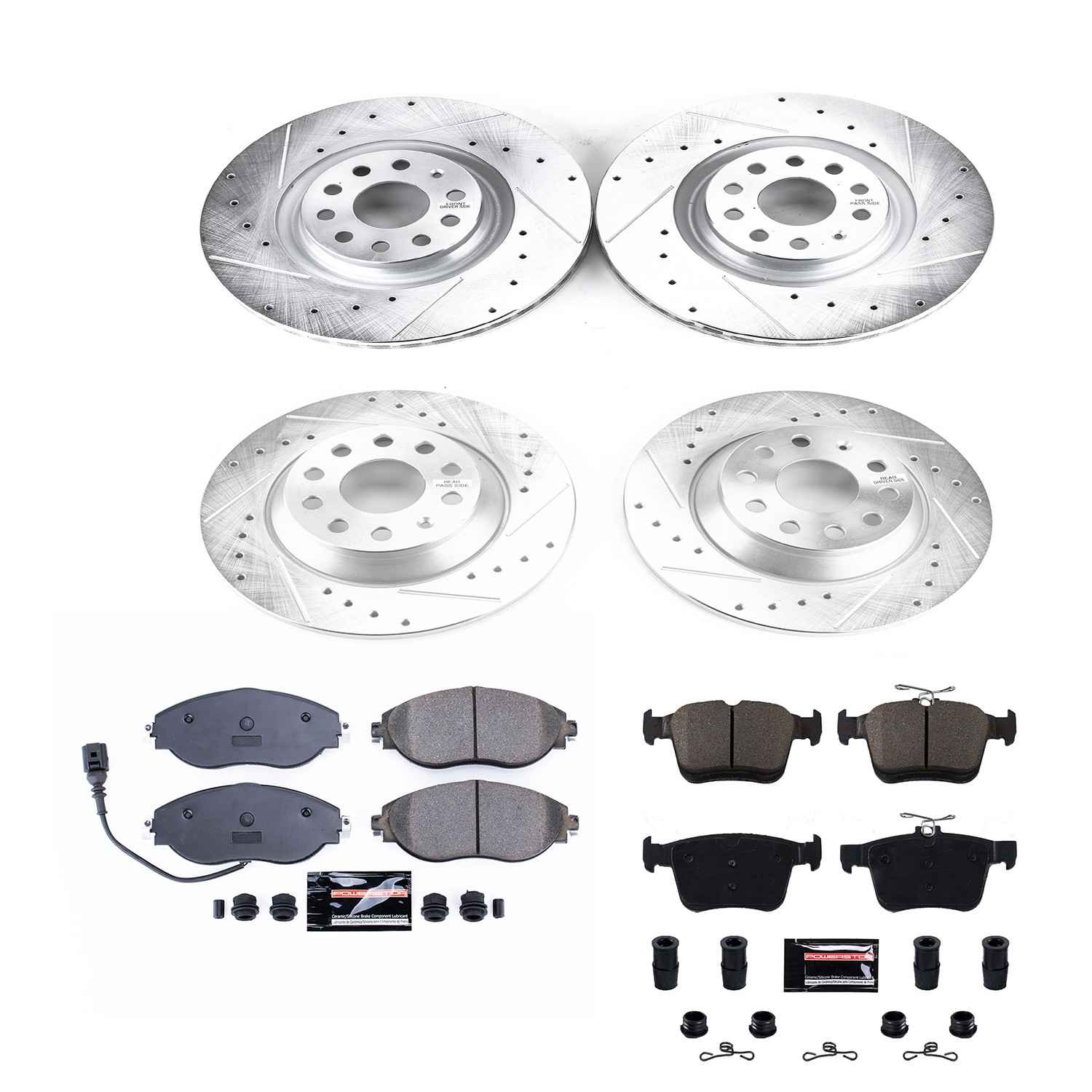 Power Stop 18-19 Volkswagen Tiguan Front & Rear Z23 Evolution Sport Brake Kit