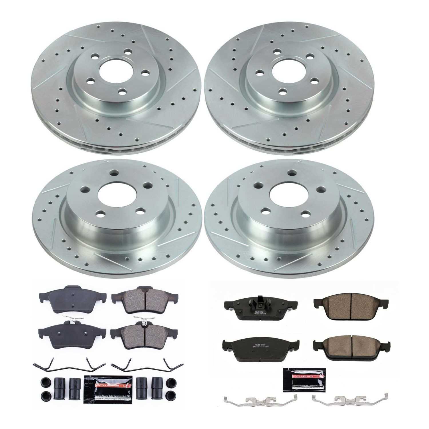 Power Stop 18-19 Ford Transit Connect Front & Rear Z23 Evolution Sport Brake Kit