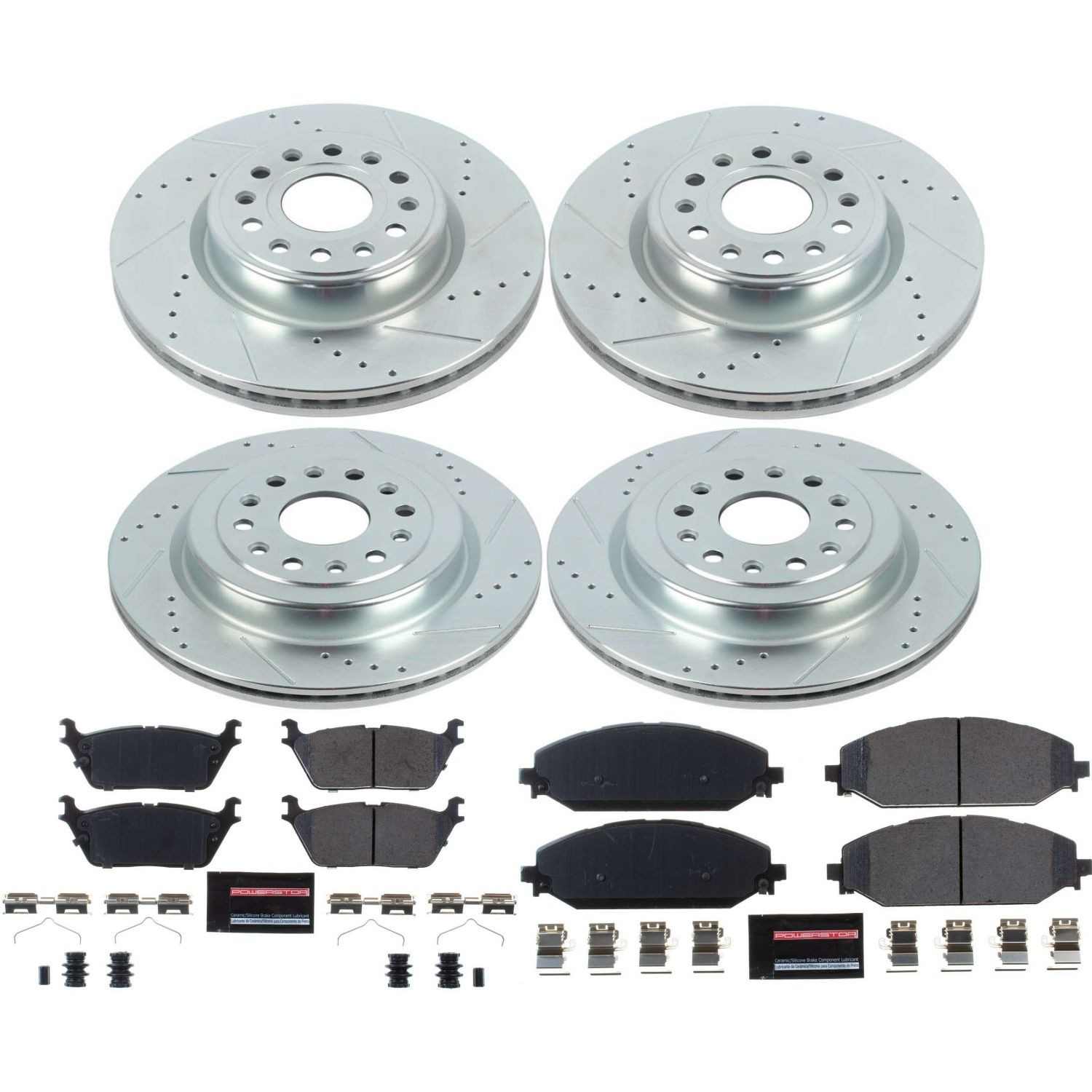 Power Stop 19-22 Ram 1500 Front & Rear Z23 Evolution Brake Kit