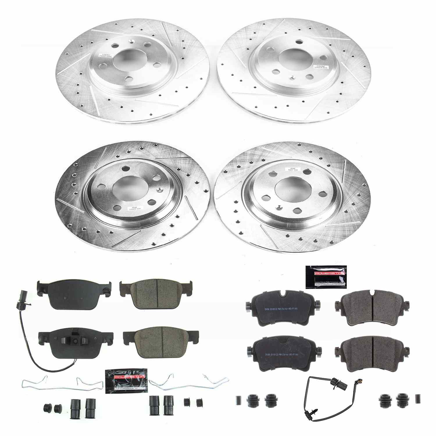 Power Stop 2019 Audi A4 Front & Rear Z23 Evolution Sport Brake Kit