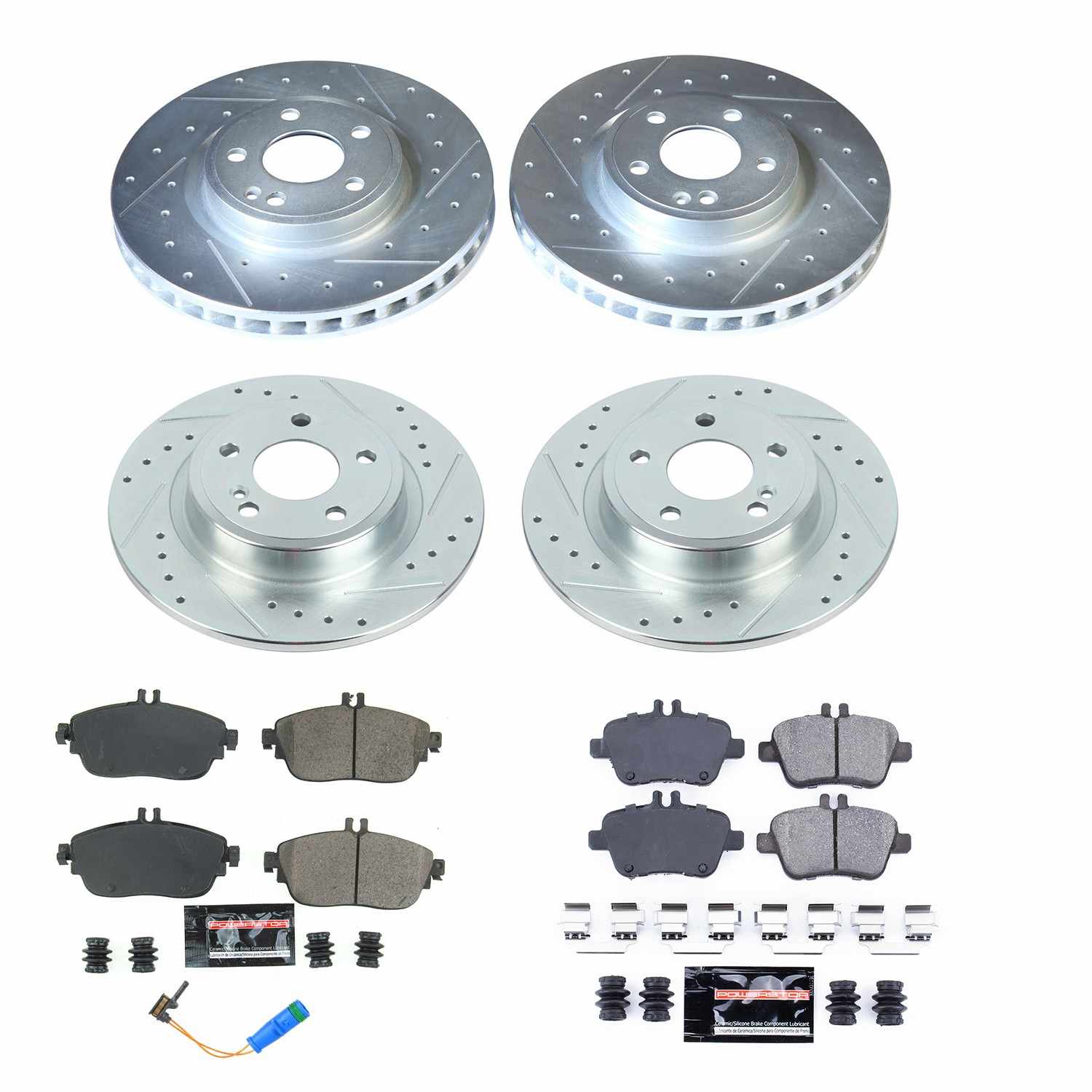 Power Stop 17-19 Infiniti QX30 Front & Rear Z23 Evolution Sport Brake Kit