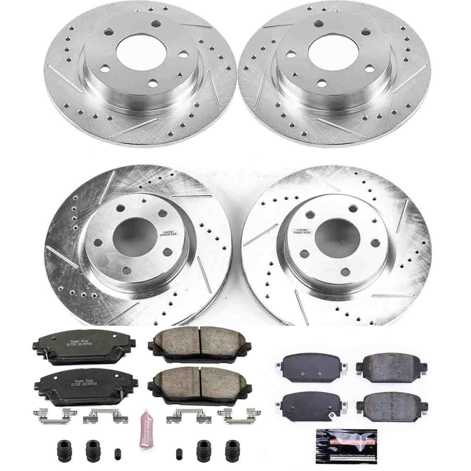 Power Stop 17-18 Mazda 3 Front & Rear Z23 Evolution Sport Brake Kit