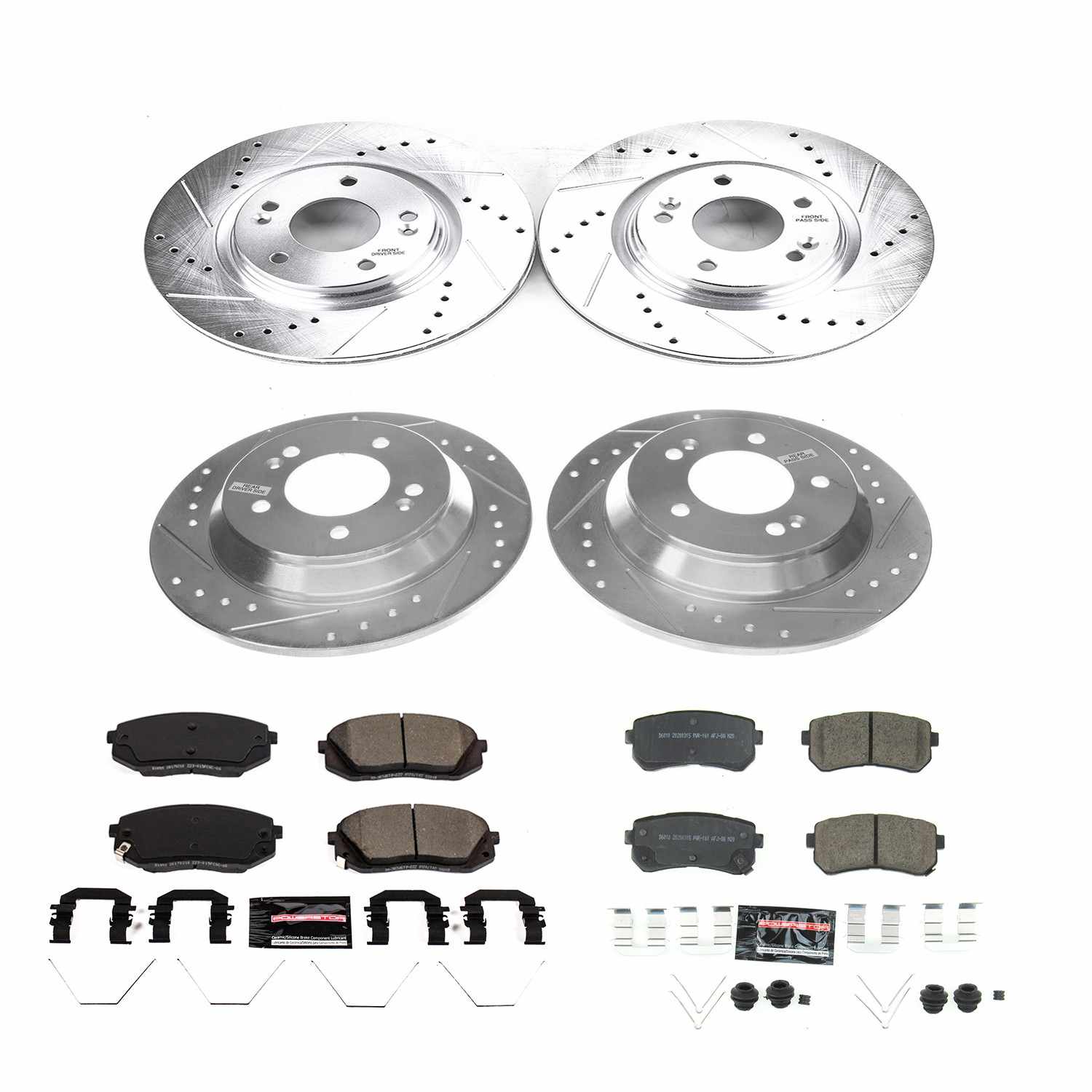 Power Stop 18-19 Hyundai Kona Front & Rear Z23 Evolution Sport Brake Kit
