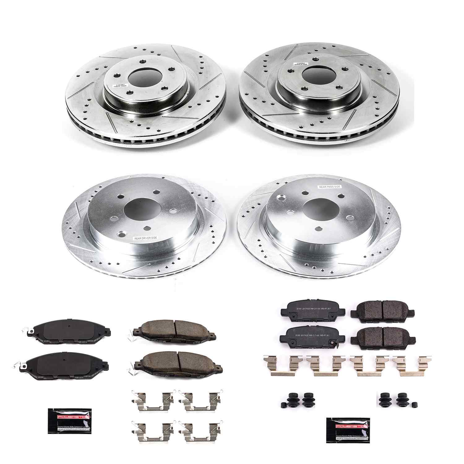 Power Stop 2019 Infiniti QX60 Front & Rear Z23 Evolution Sport Brake Kit