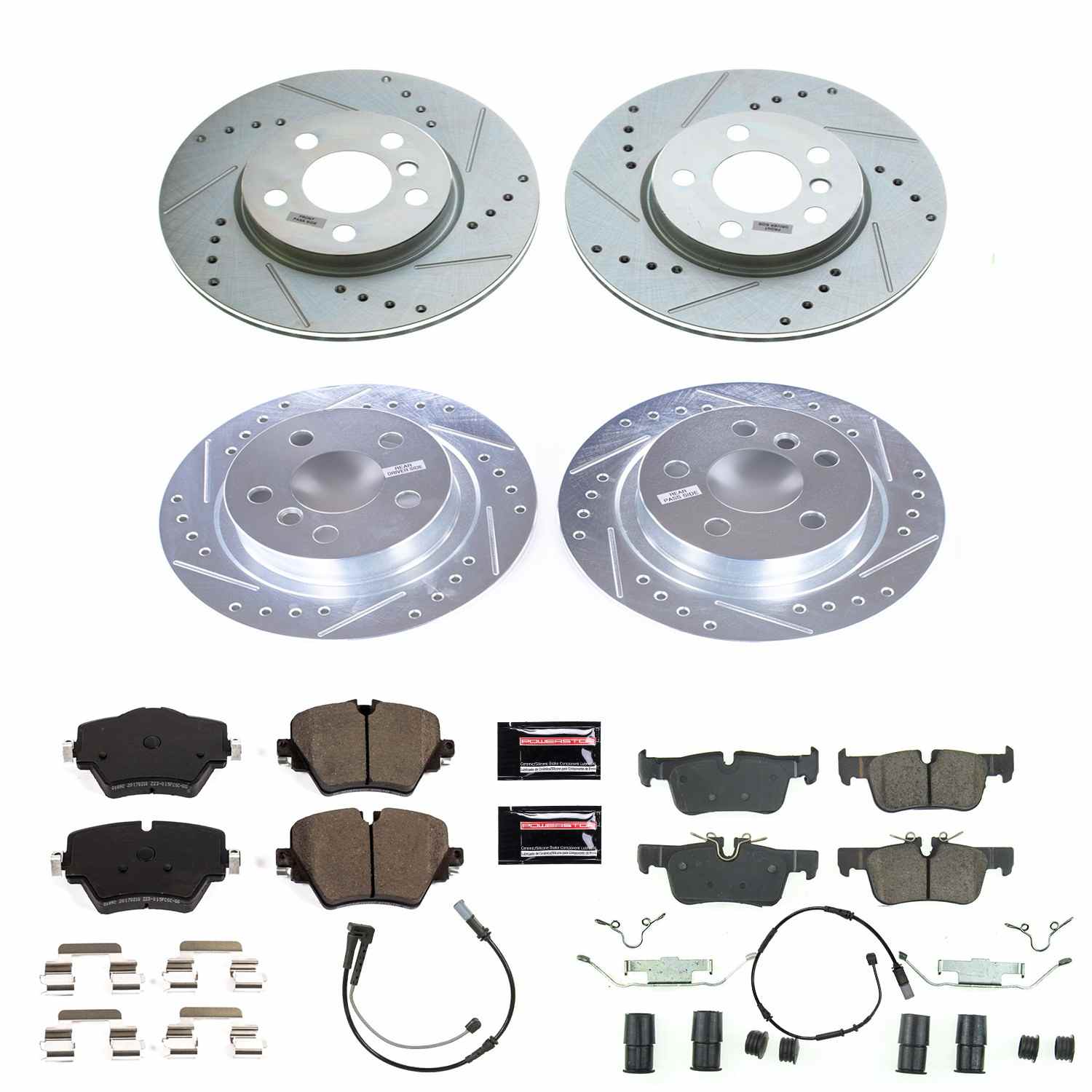 Power Stop 2019 Mini Cooper Clubman Front & Rear Z23 Evolution Sport Brake Kit