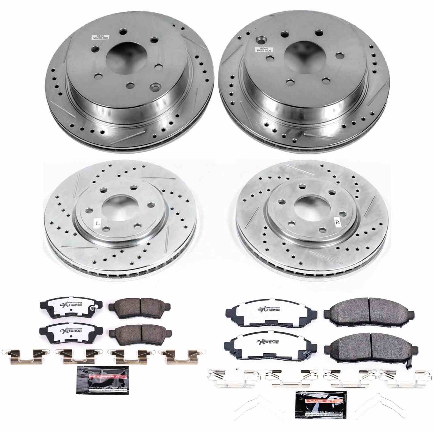 Power Stop 2019 Nissan Frontier Front & Rear Z36 Truck & Tow Brake Kit