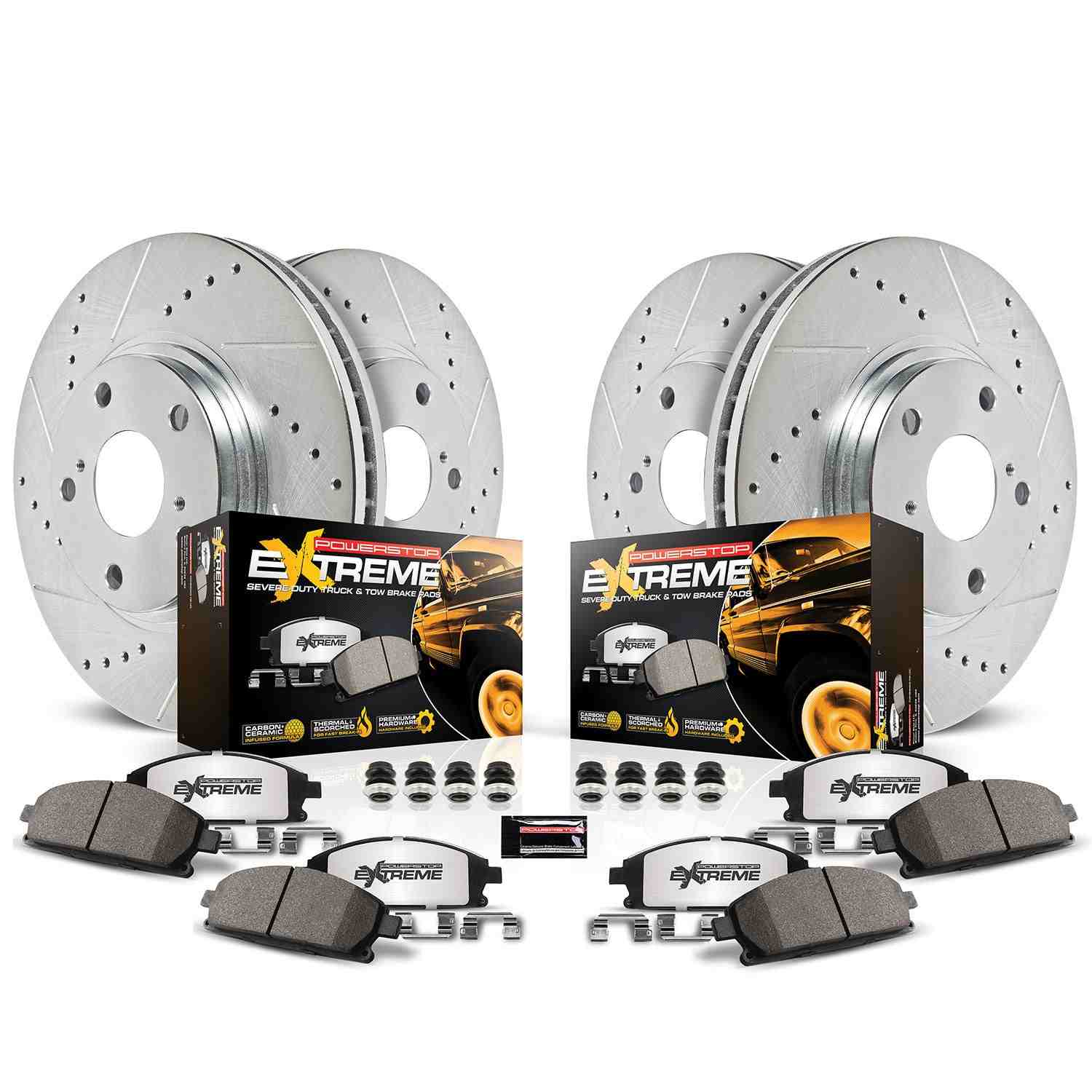 Power Stop 2019 Ram ProMaster 2500 Front & Rear Z36 Truck & Tow Brake Kit