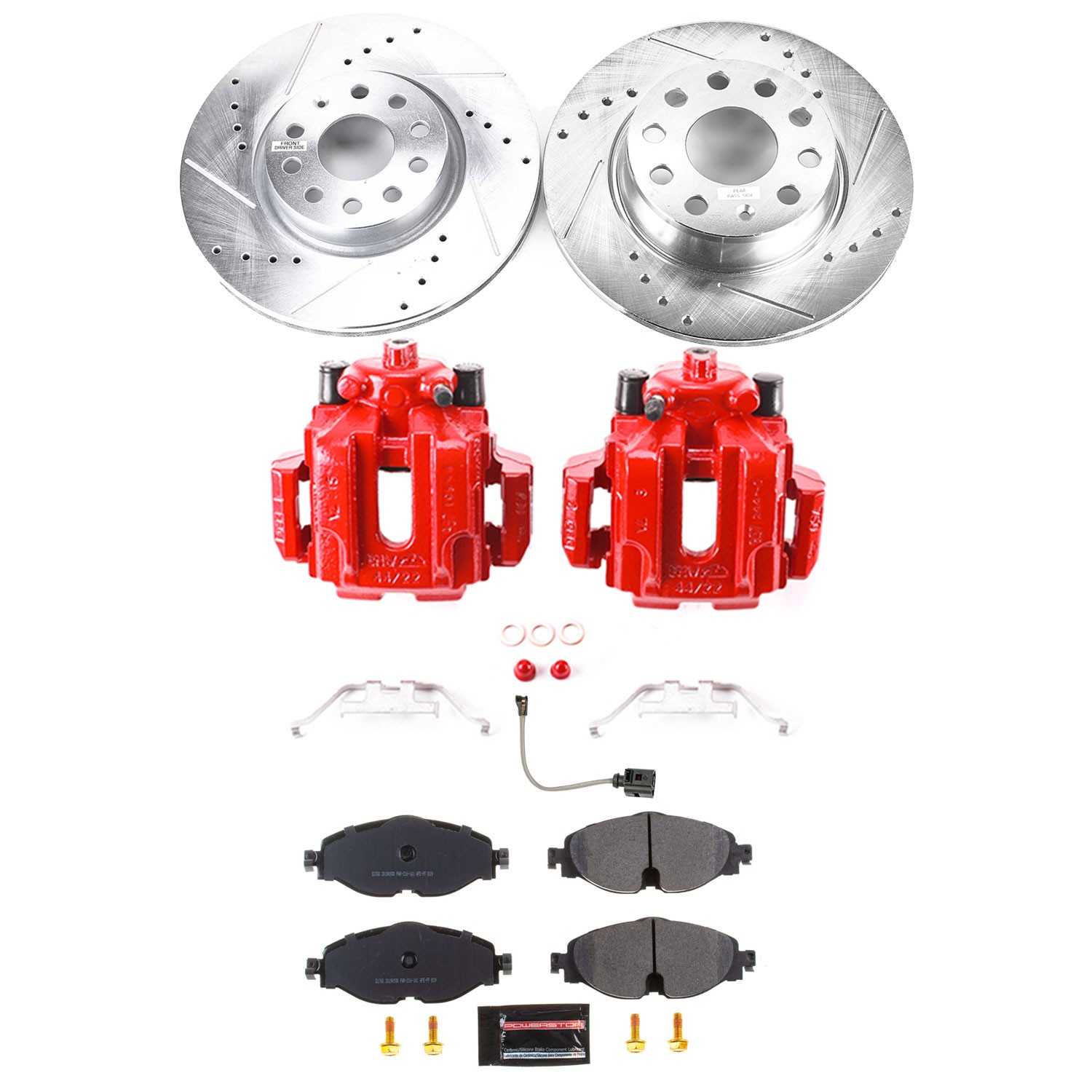 Power Stop 2019 Volkswagen Golf Alltrack Front & Rear Z23 Evolution Sport Brake Kit