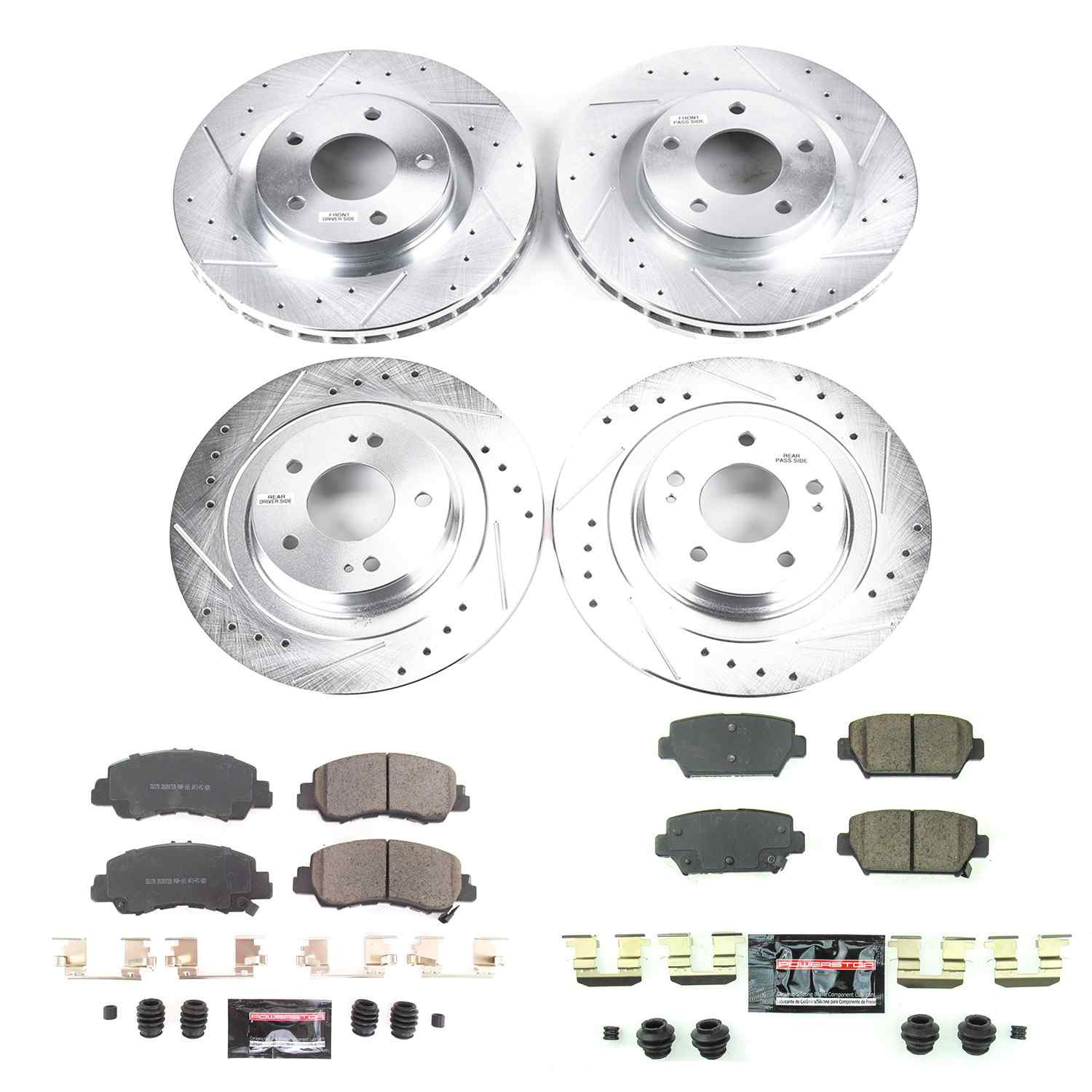 Power Stop 2018 Mitsubishi Eclipse Cross Front & Rear Z23 Evolution Sport Brake Kit