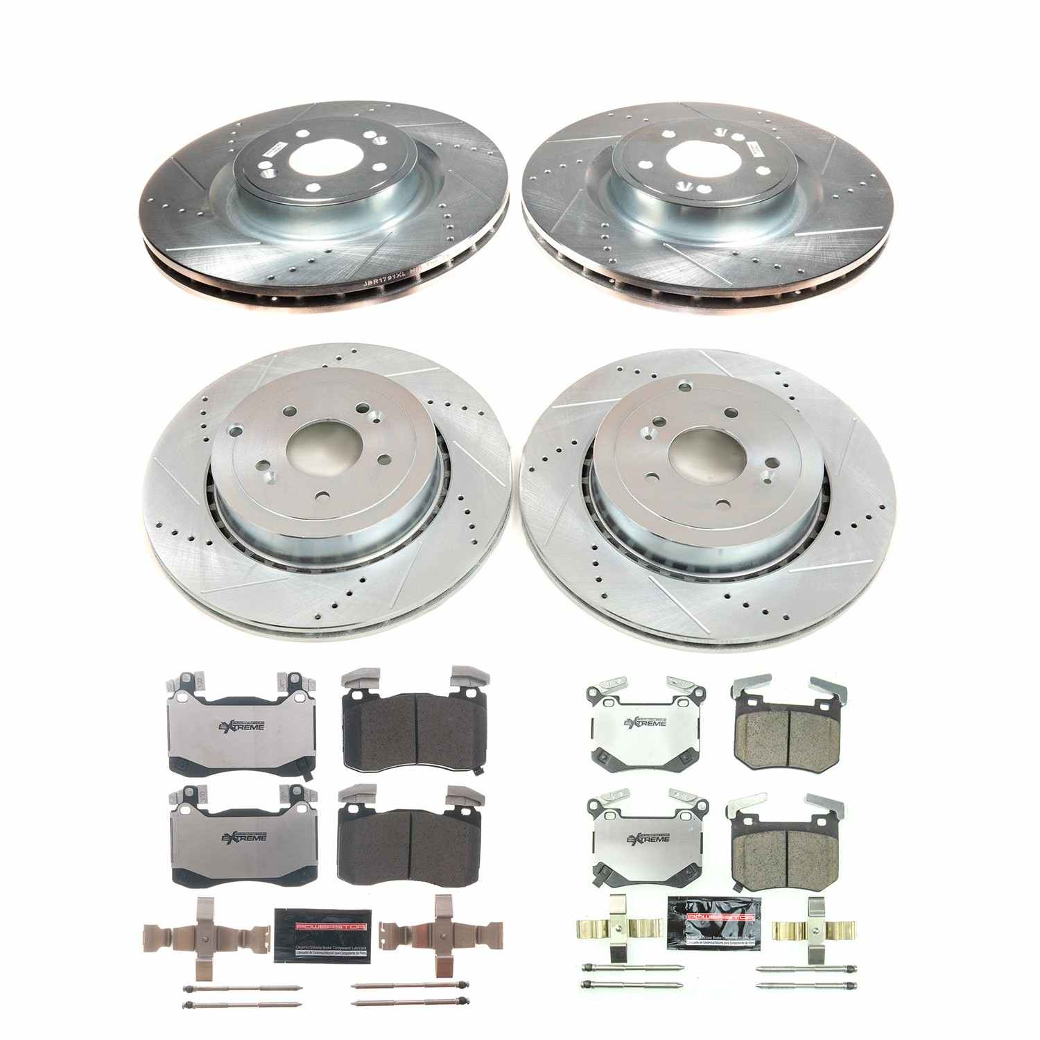 Power Stop 18-21 Kia Stinger Front and Rear Z26 Street Brake Kit