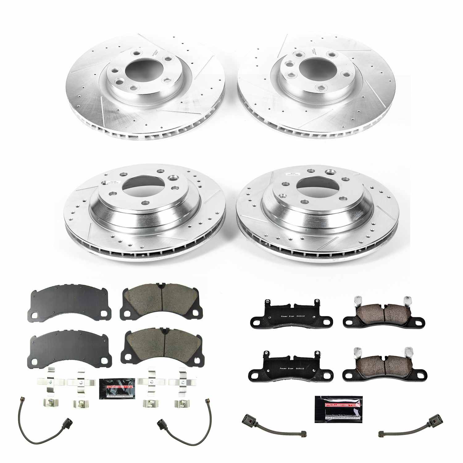 Power Stop 13-18 Porsche Cayenne Front & Rear Z23 Evolution Sport Brake Kit