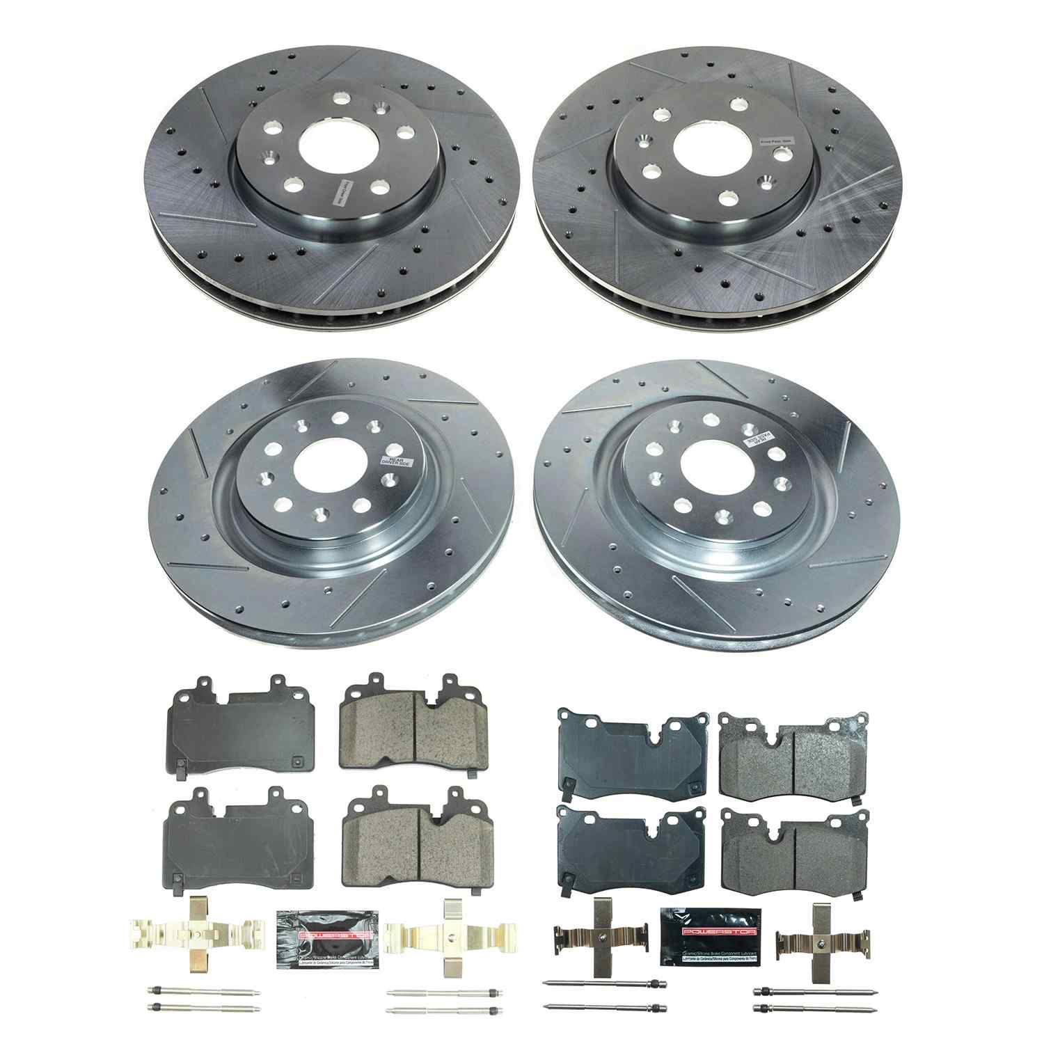 Power Stop 20-22 Chevrolet Corvette Front and Rear Z23 Evolution Brake Kit