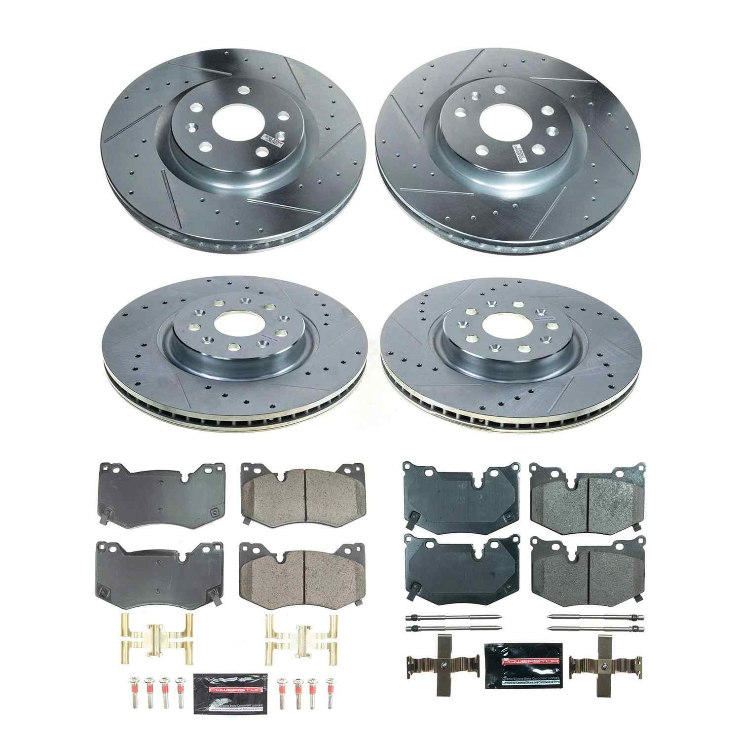 Power Stop 20-22 Chevrolet Corvette Front & Rear Z23 Evolution Brake Kit
